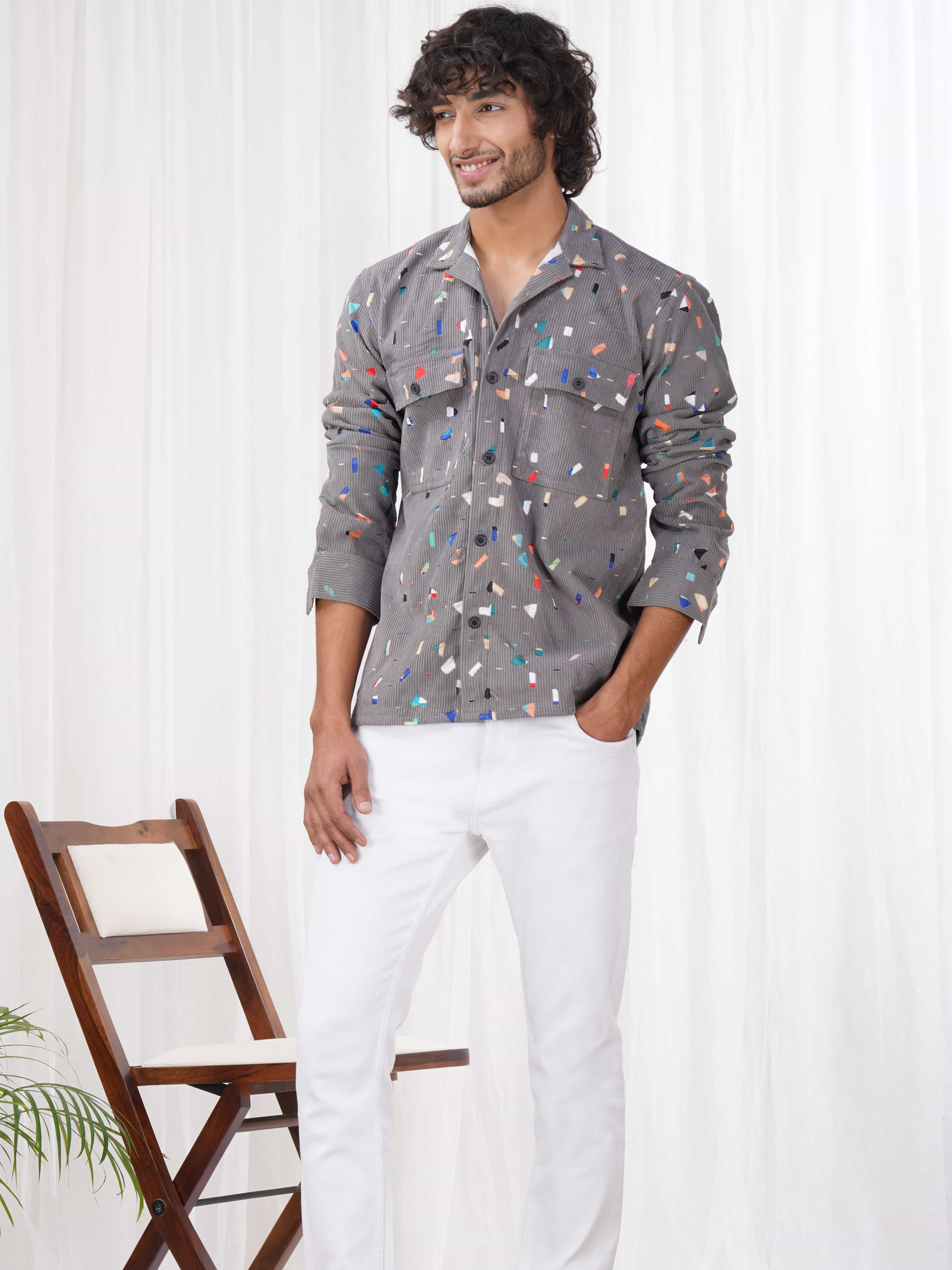 Grey Imported Premium Shirt for Men's