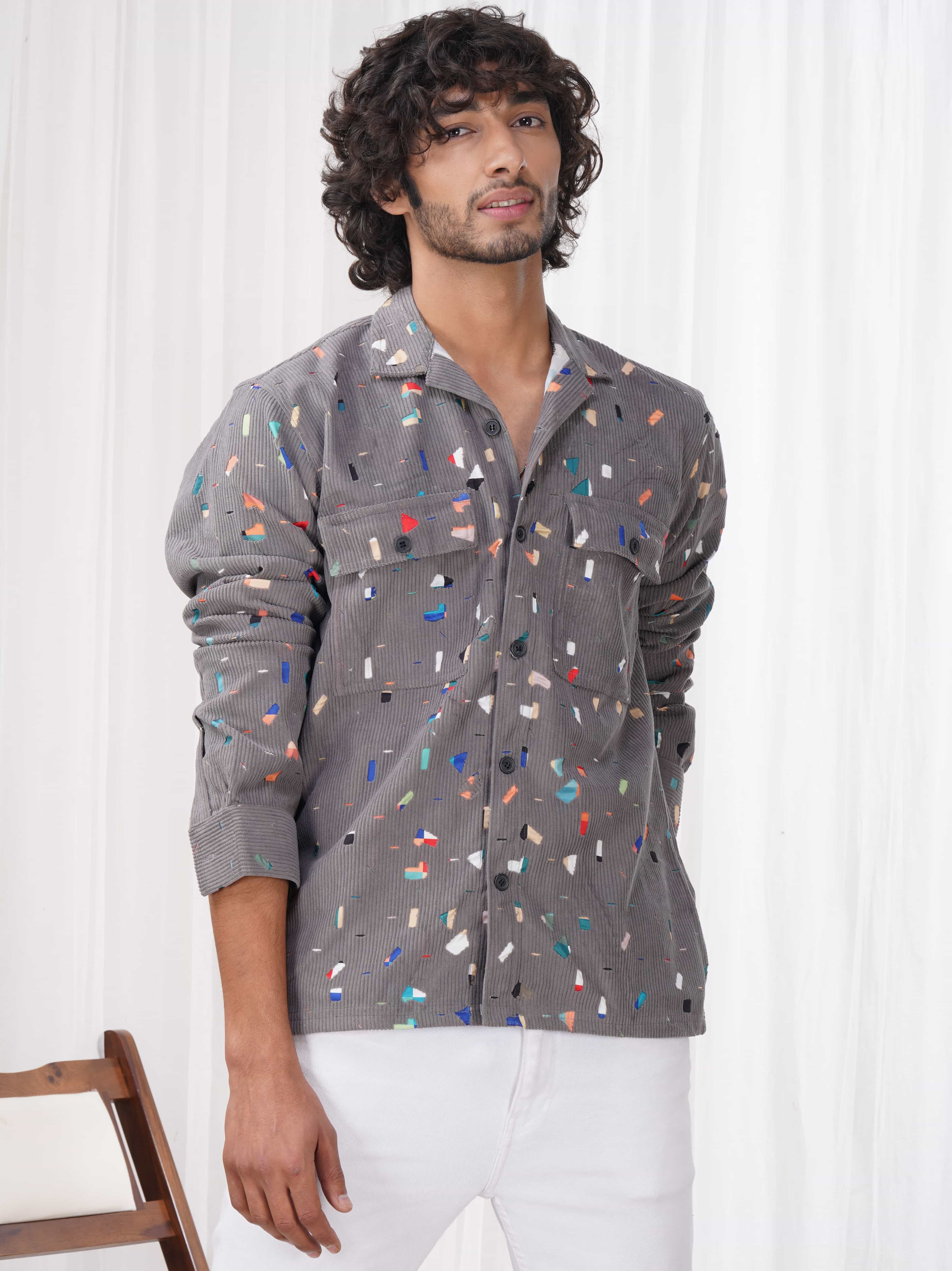 Grey Imported Premium Shirt for Men's