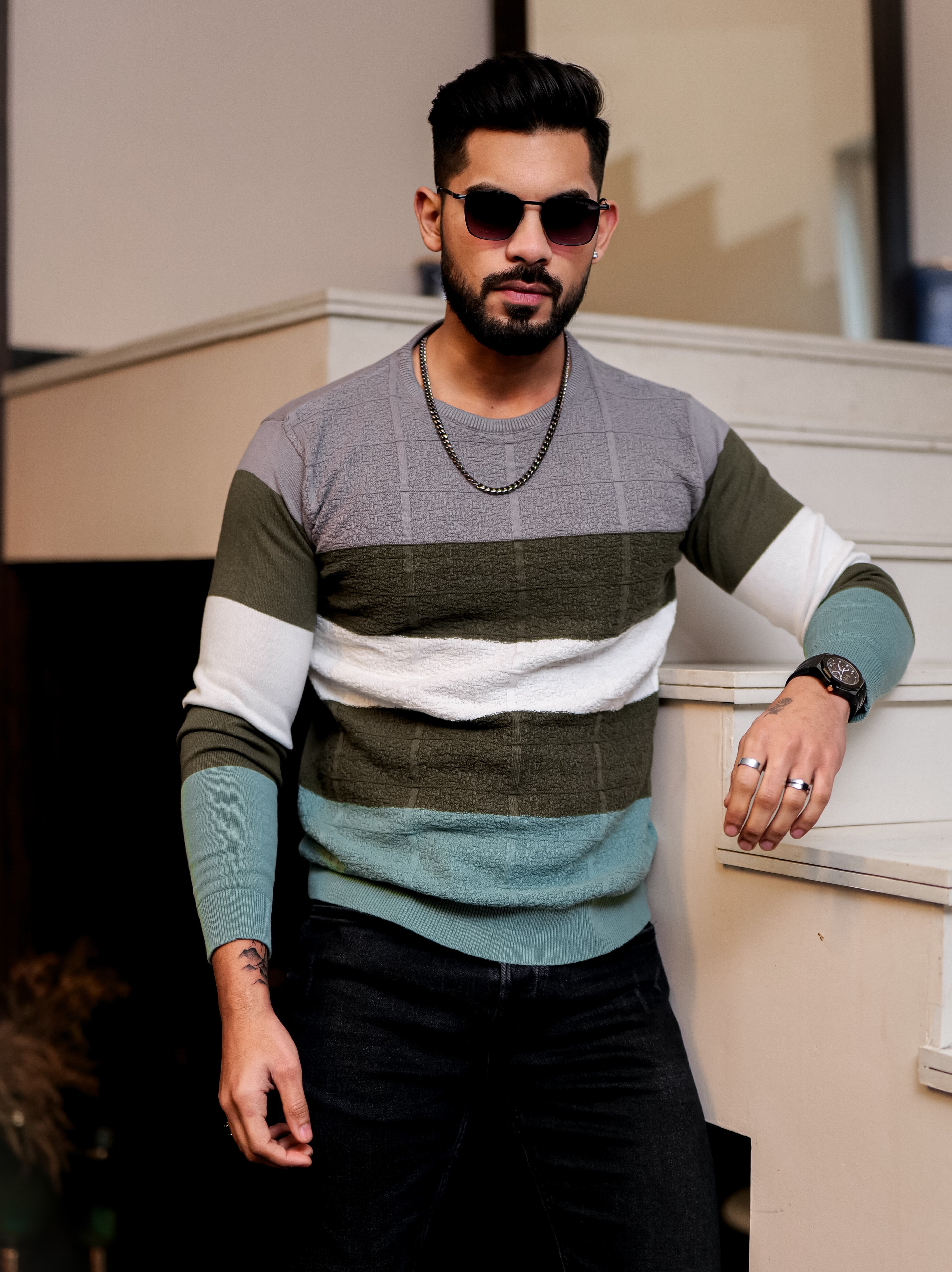 Multi Cotton Full Sleeve Premium T Shirt