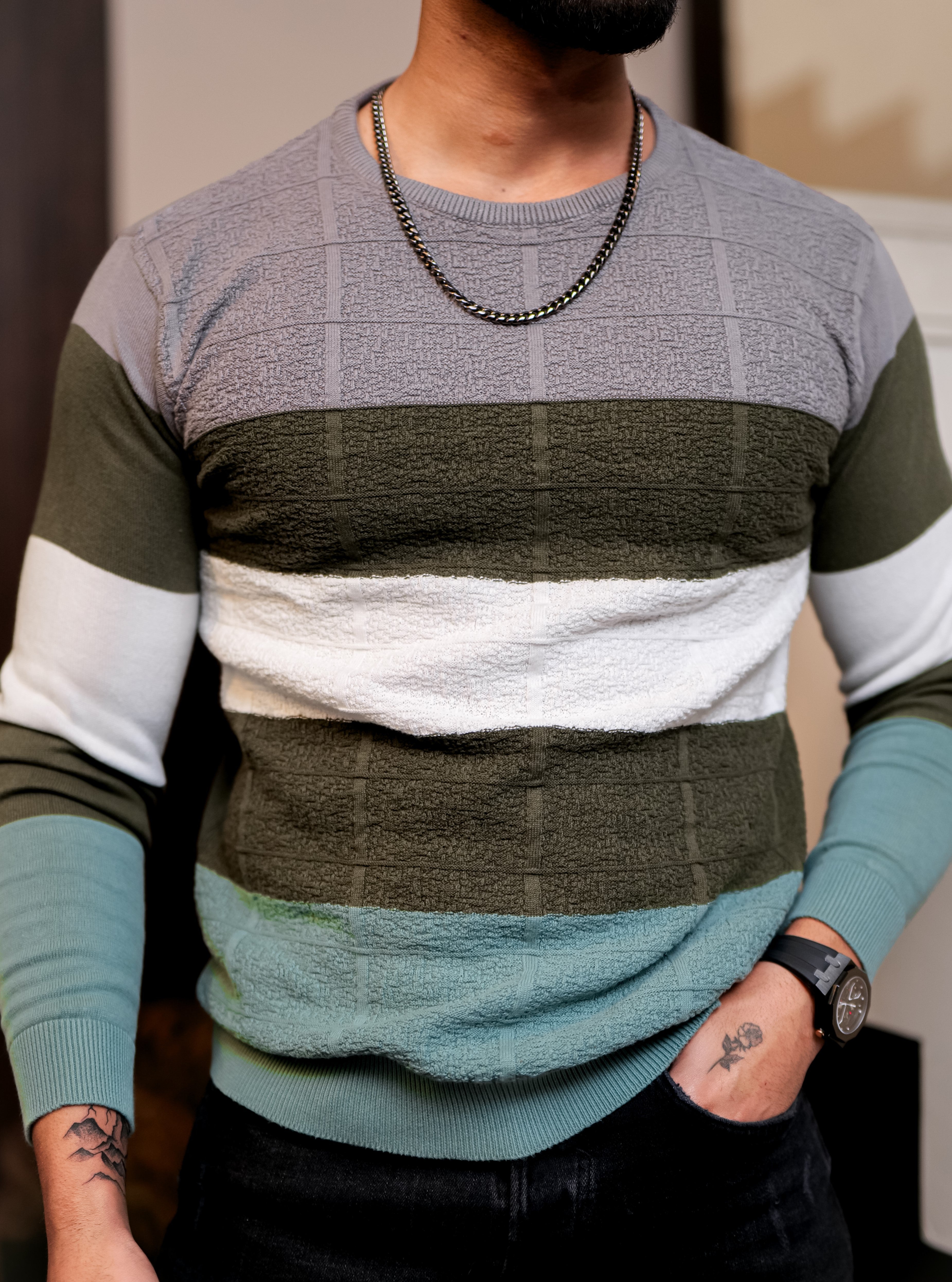 Multi Cotton Full Sleeve Premium T Shirt