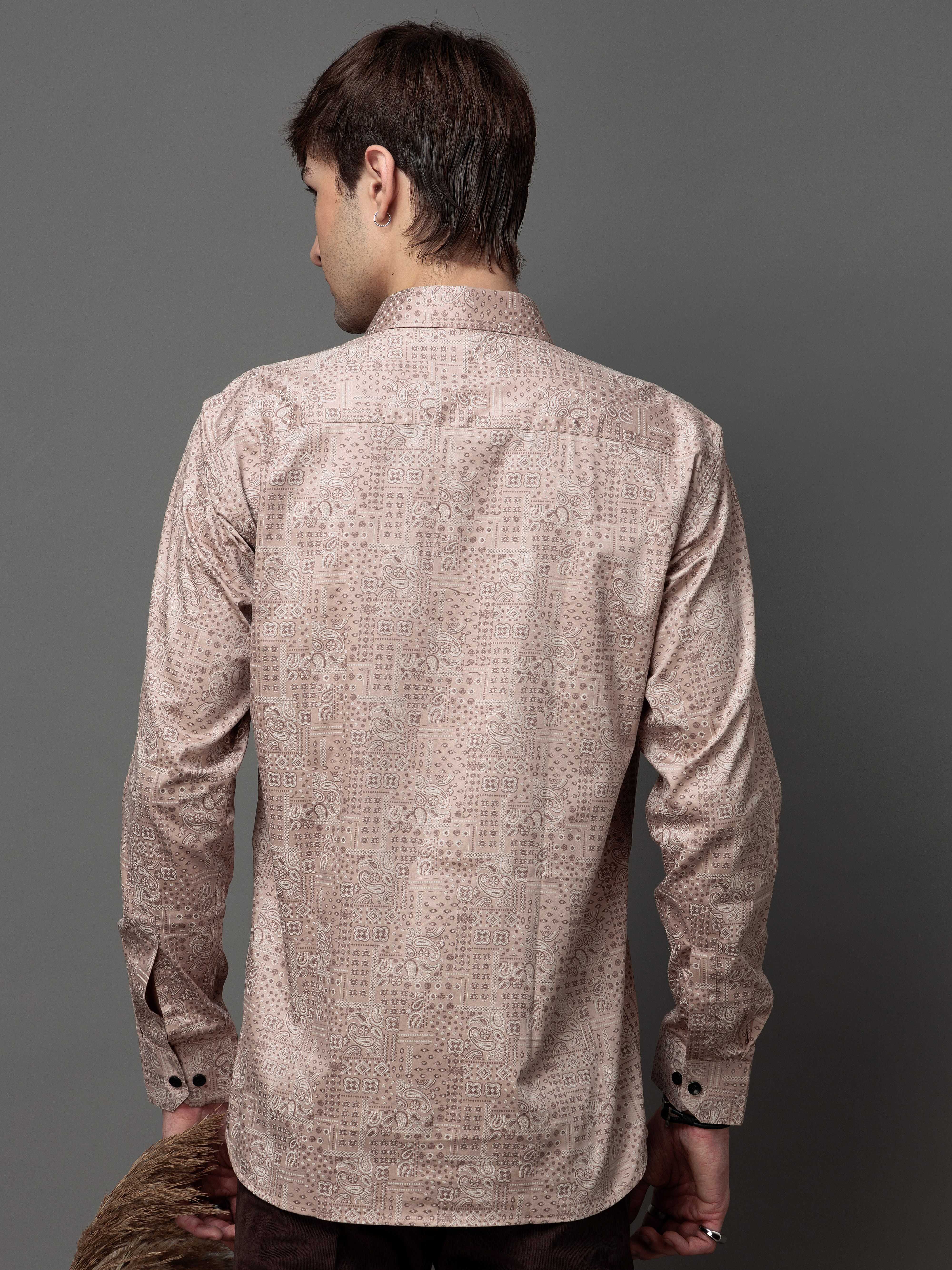 MAGENTO SATIN PREMIUM PRINTED CASUAL SHIRT FOR MEN'S