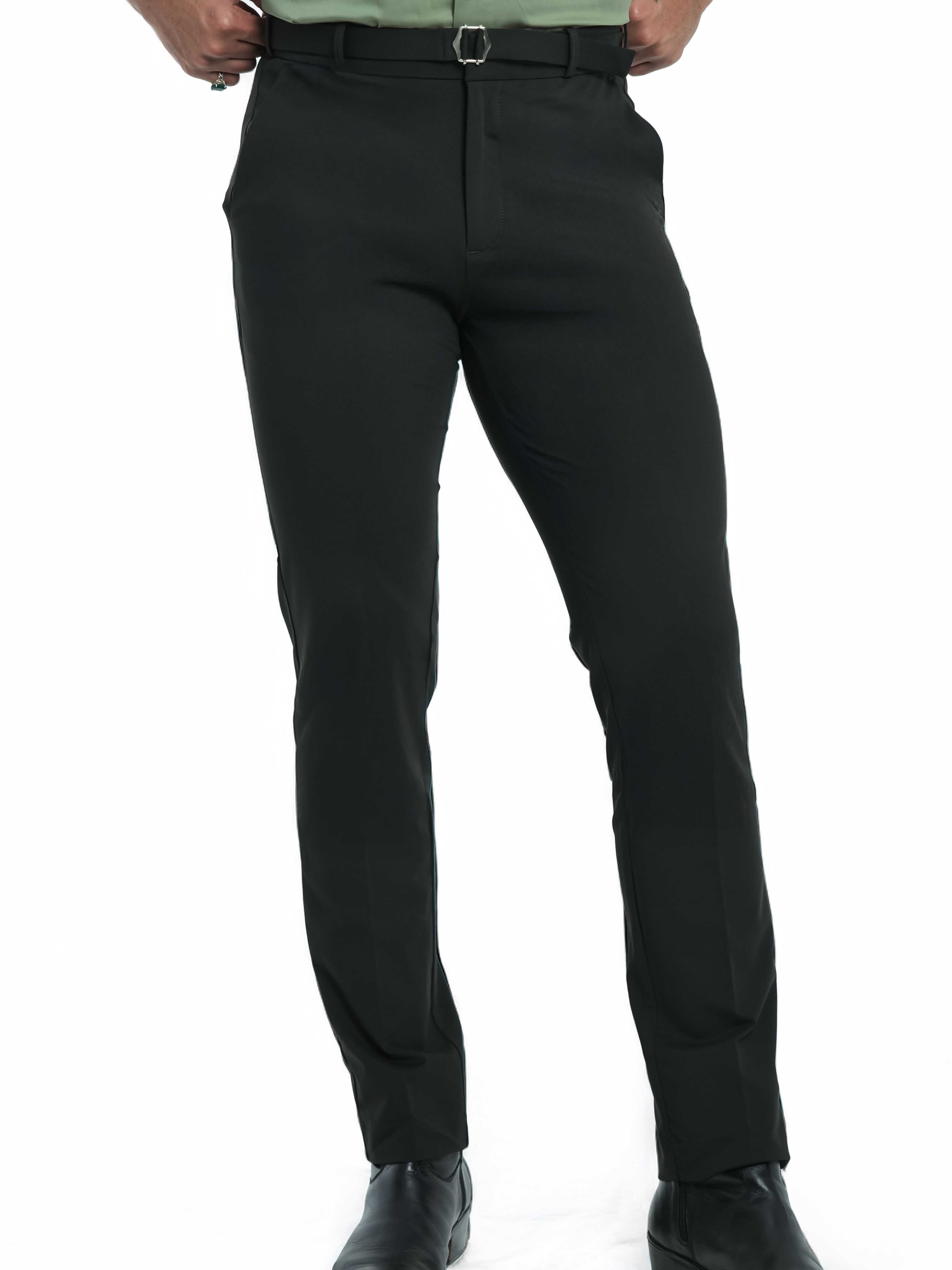 Foomer Designer Gurkha Dark Green Trouser Pant For Men's