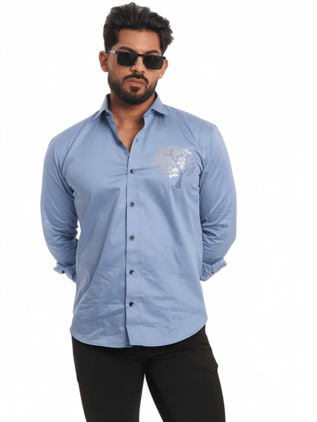 FOOMER SKY TREE SEQUENCE DESIGNER SHIRT FOR MEN'S