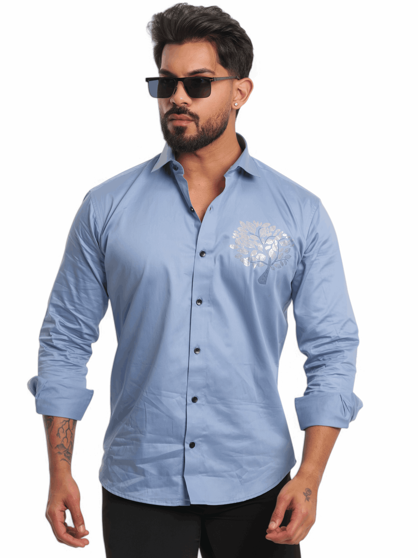 FOOMER SKY TREE SEQUENCE DESIGNER SHIRT FOR MEN'S