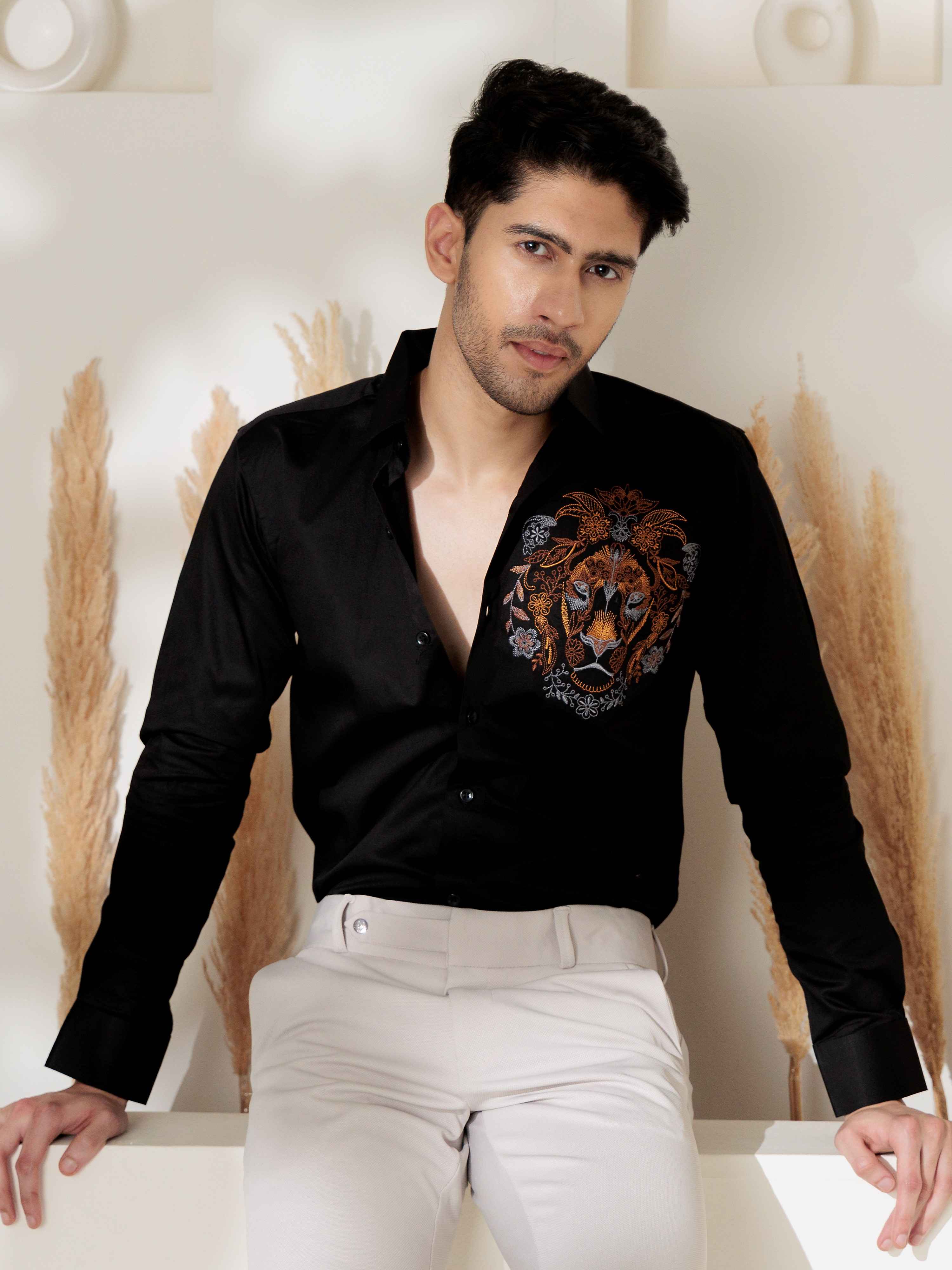 designer dress shirt men Fill Coupe With Butterfly Trim Prestige is the brand for you Zeiyignr Men's Designer Shirt Luxury