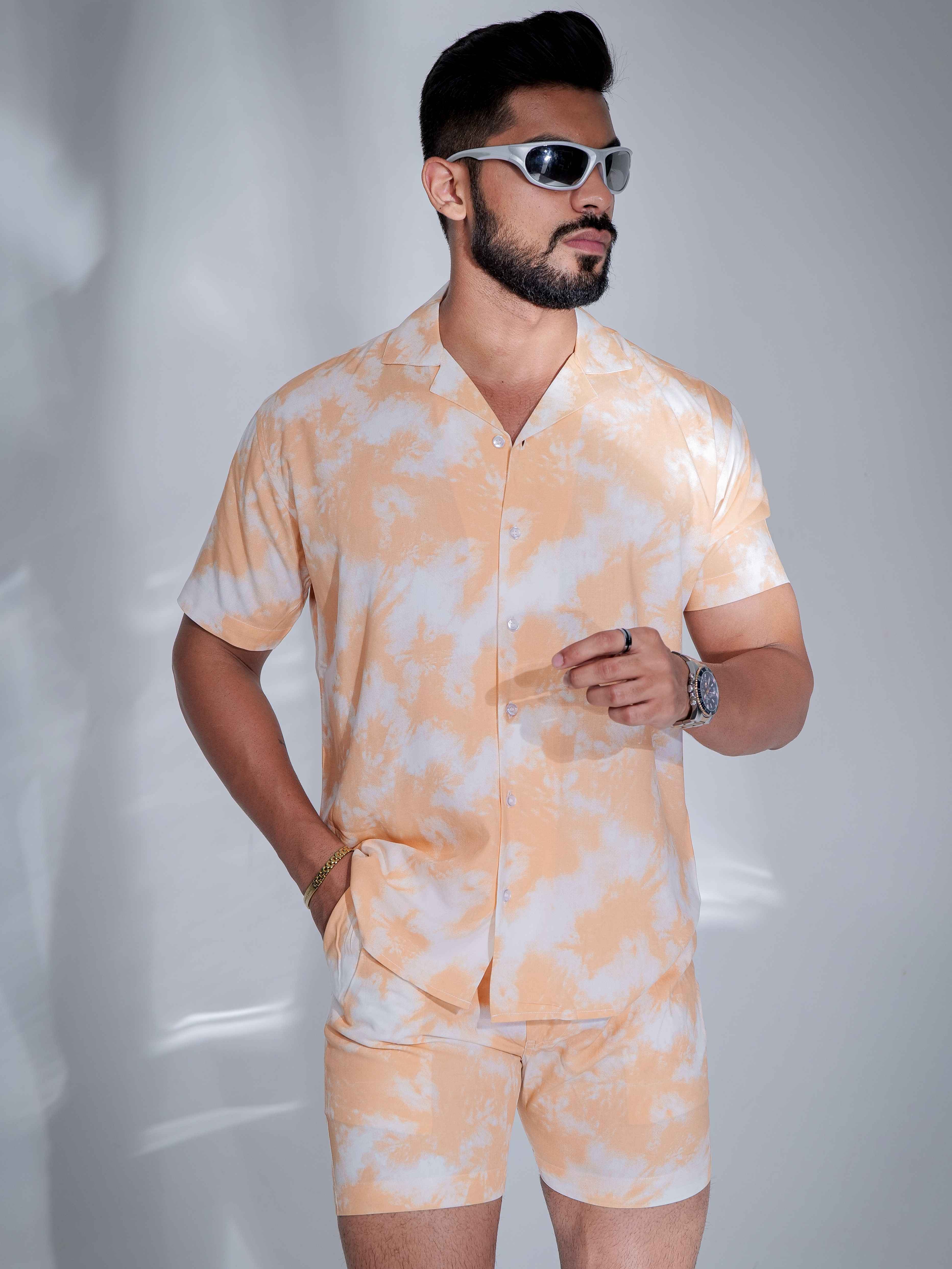 Peach Printed Co-Ords Set