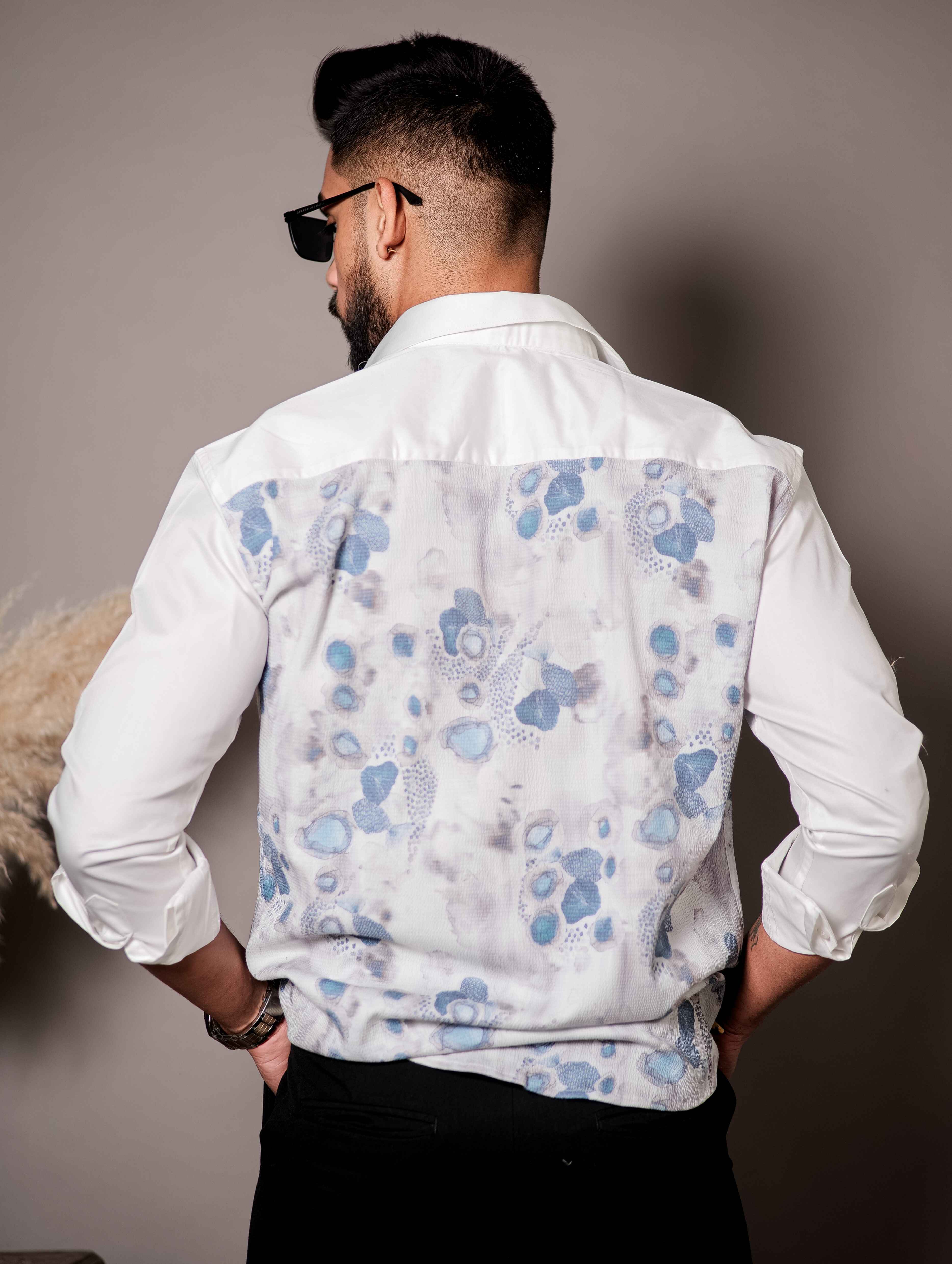 White Print Premium Shirt