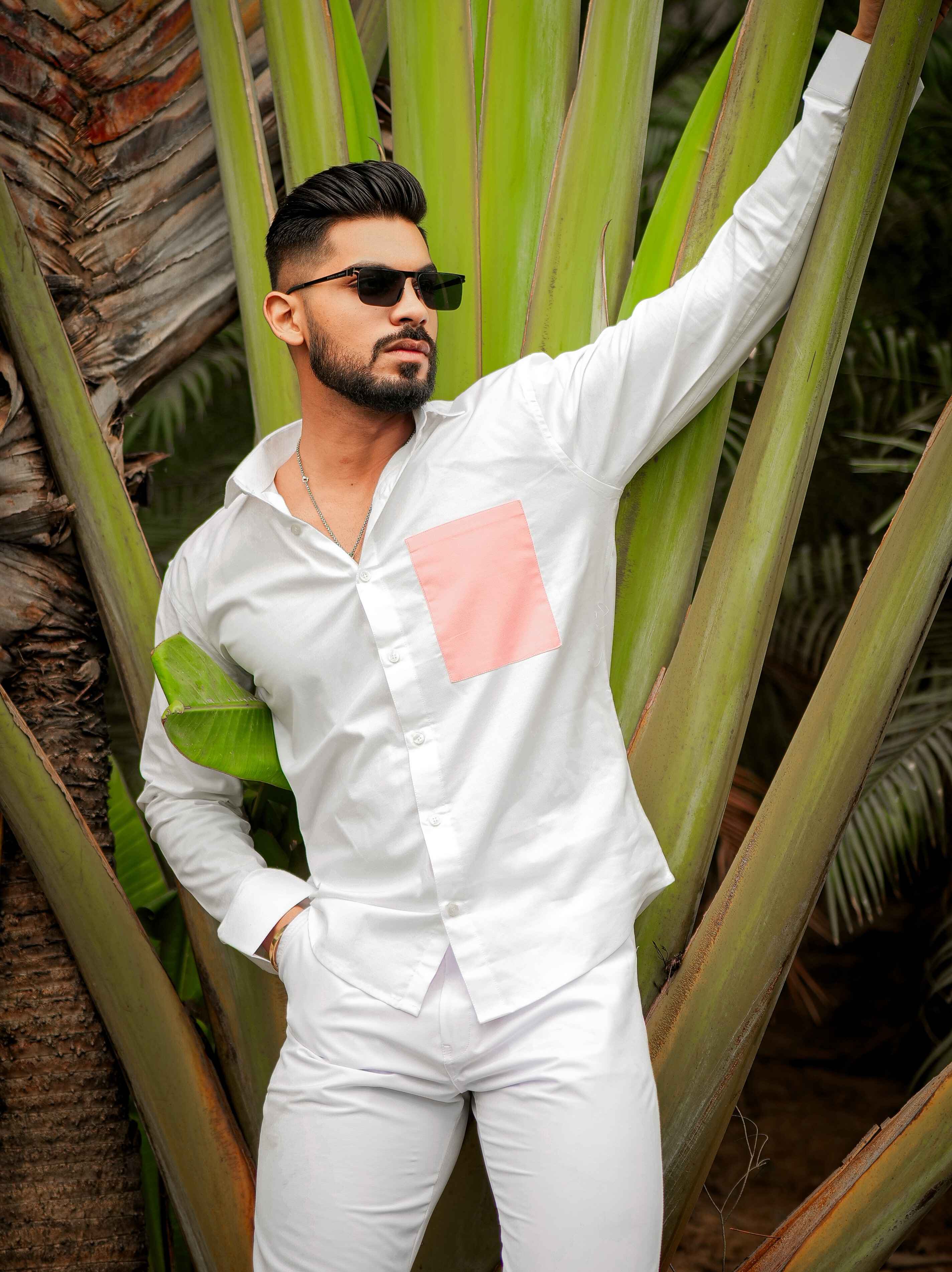White Oxford Cotton Designer Shirt