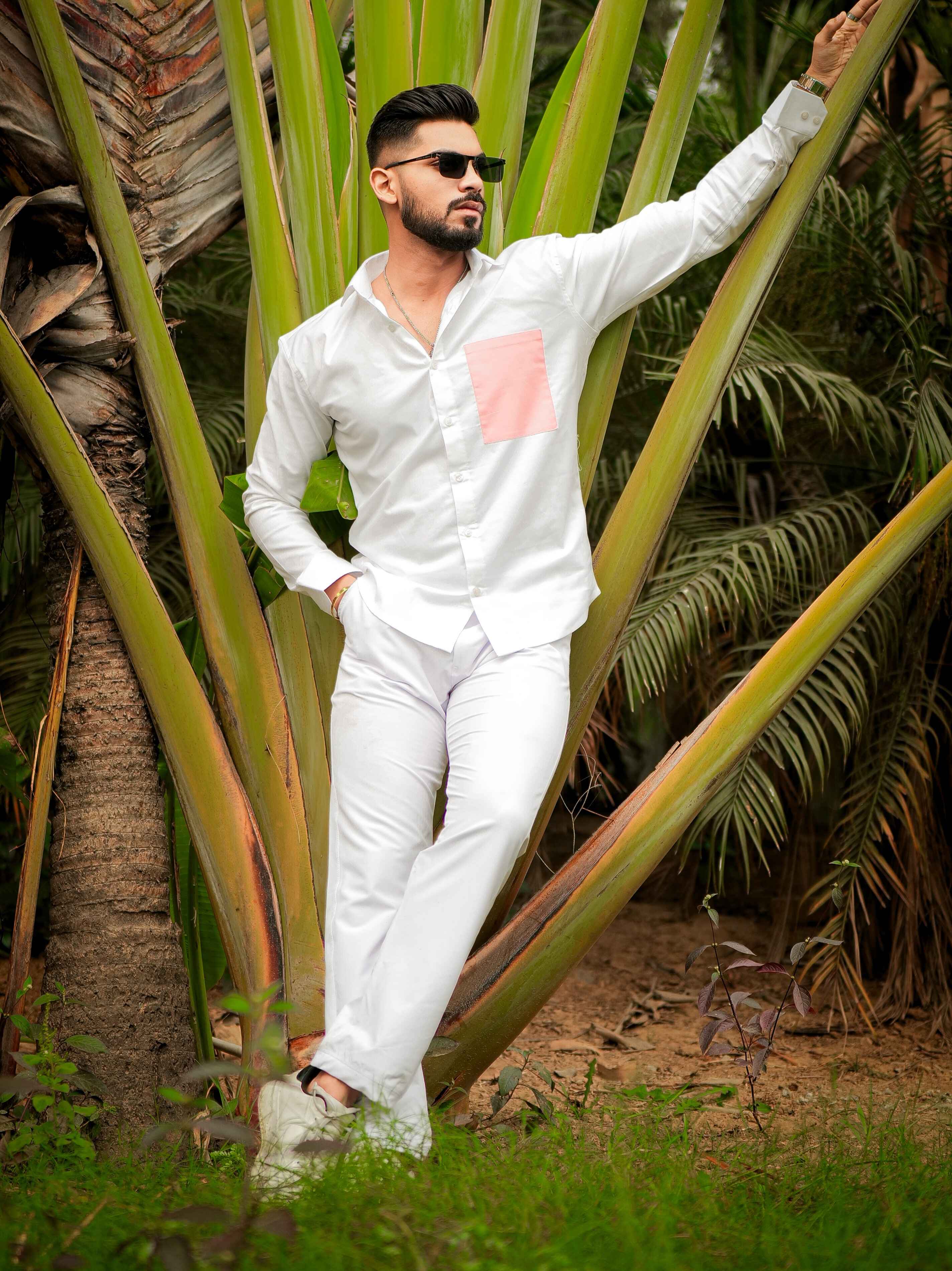 White Oxford Cotton Designer Shirt