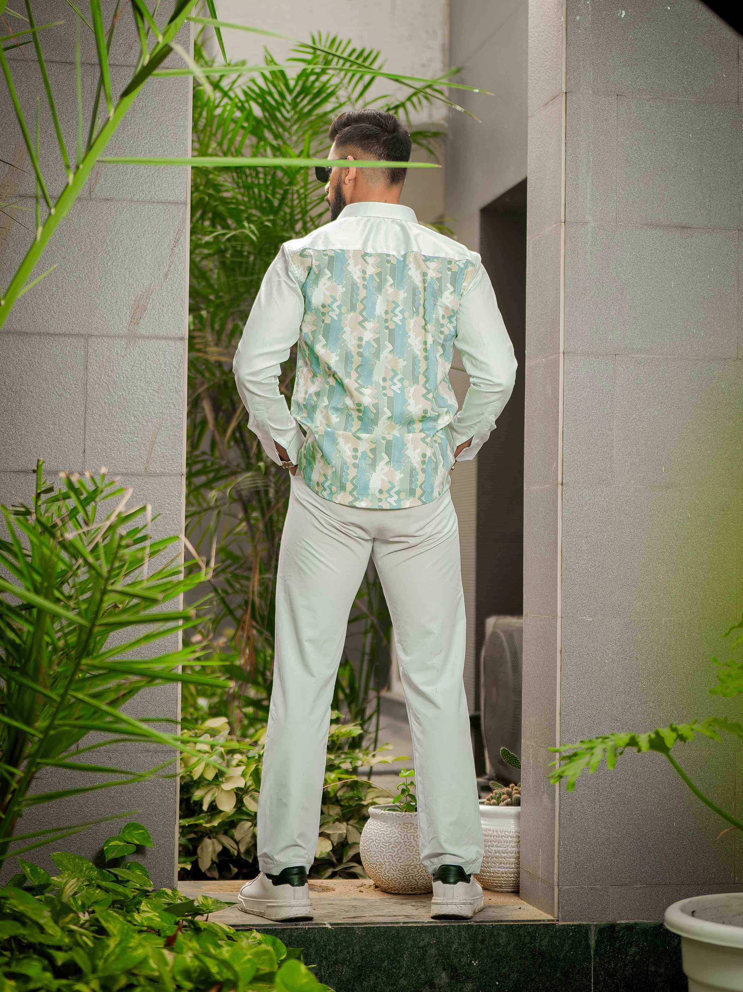 White Print Premium Shirt