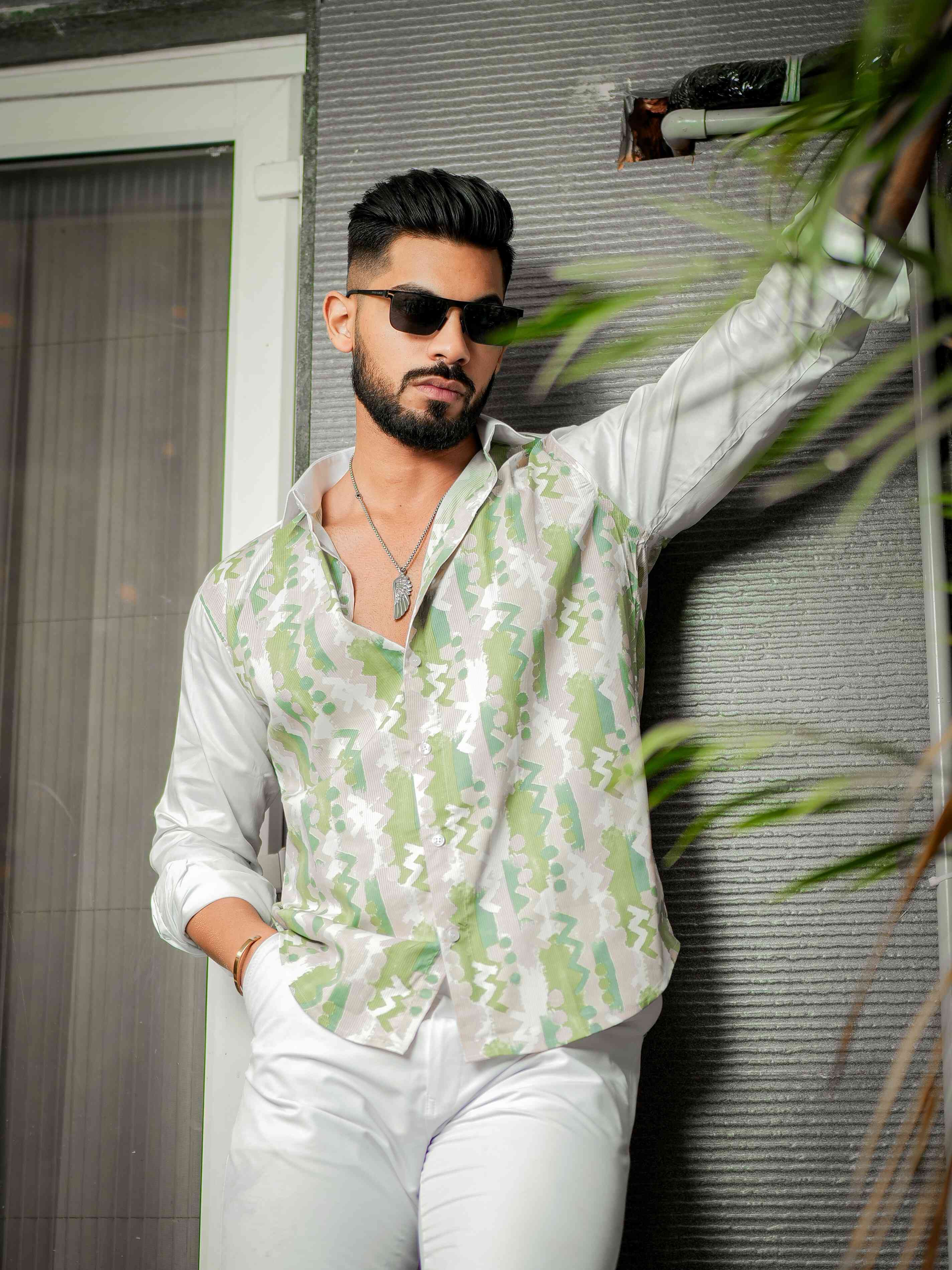 White Print Premium Shirt