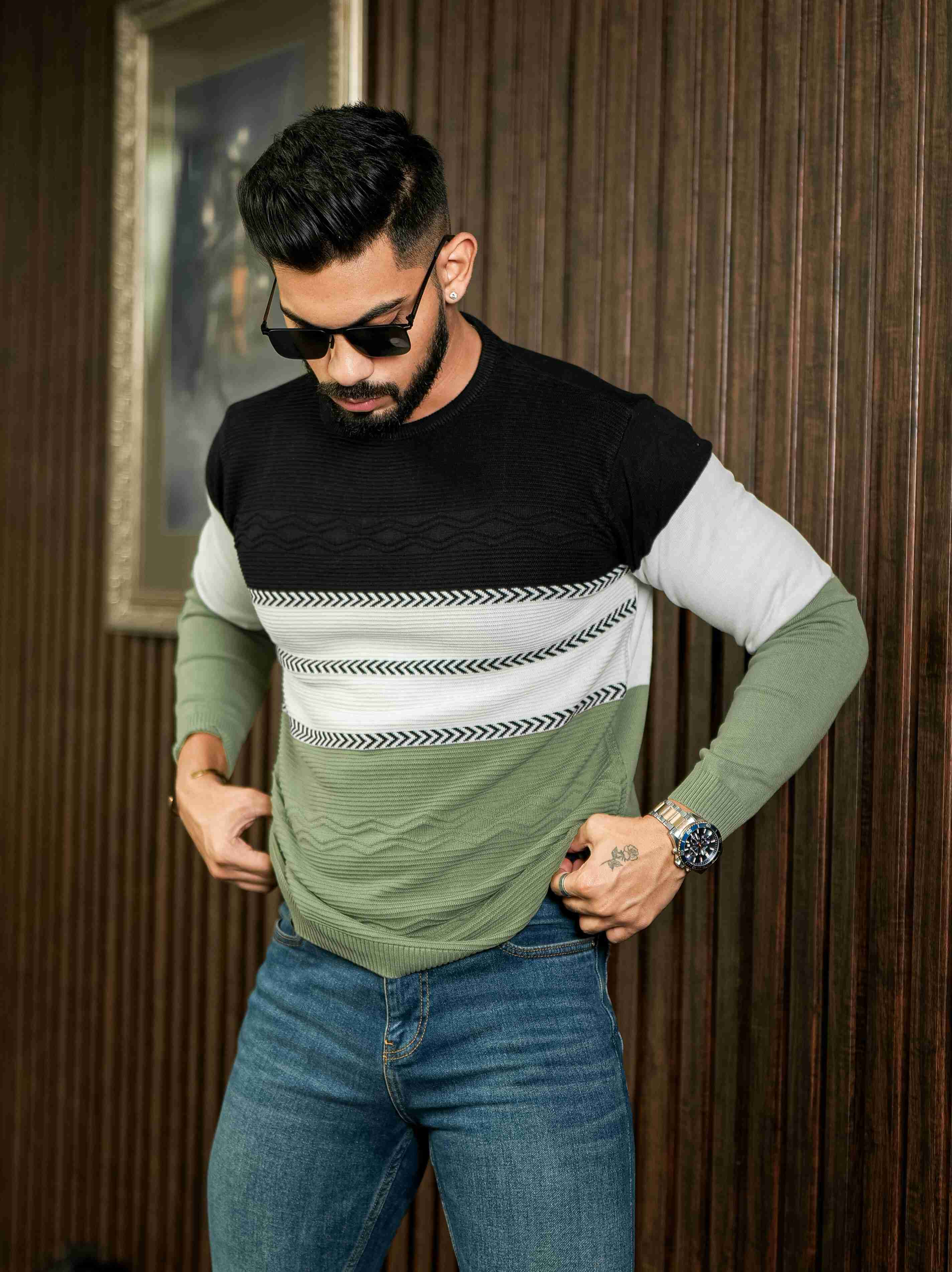 Multi Cotton Full Sleeve Premium T Shirt