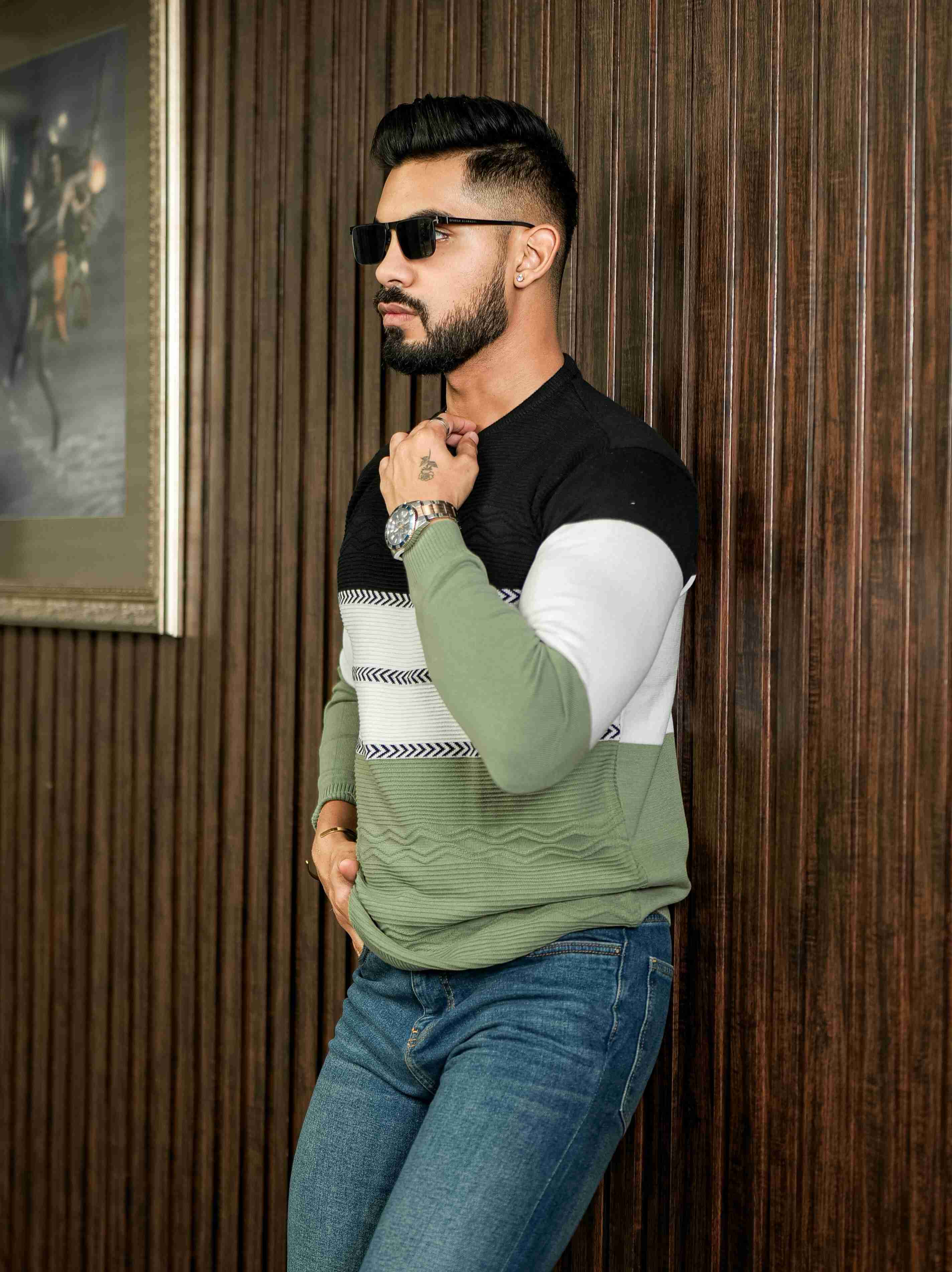 Multi Cotton Full Sleeve Premium T Shirt