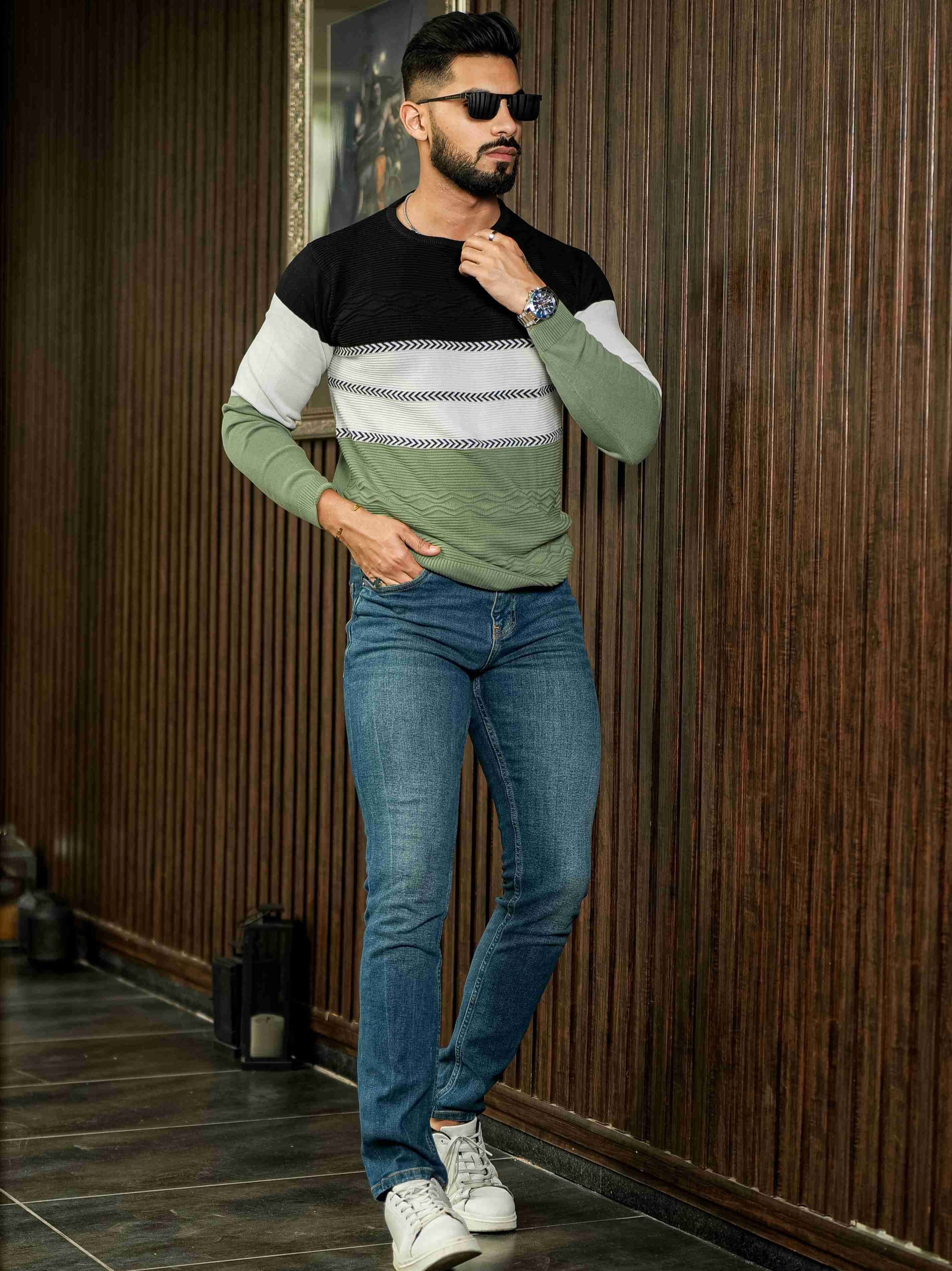 Multi Cotton Full Sleeve Premium T Shirt
