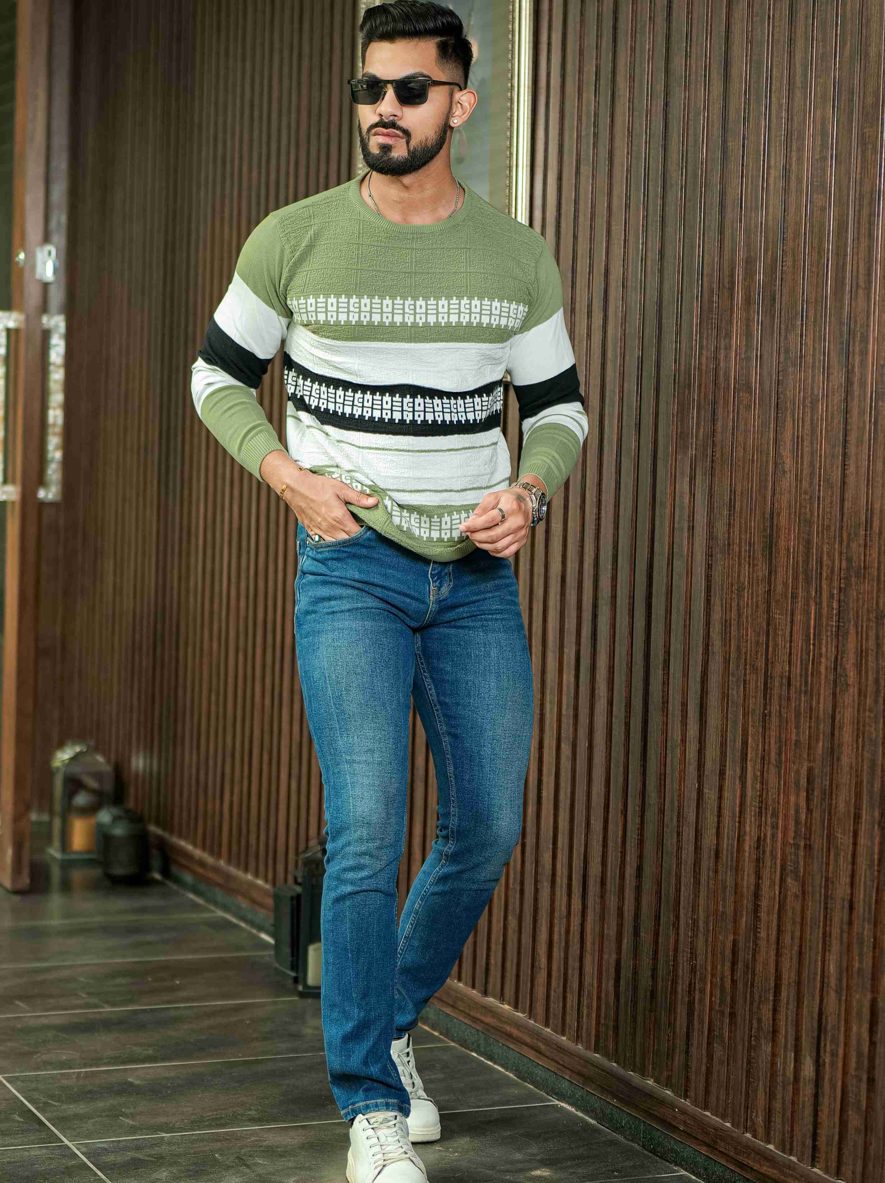 Multi Cotton Full Sleeve Premium T Shirt