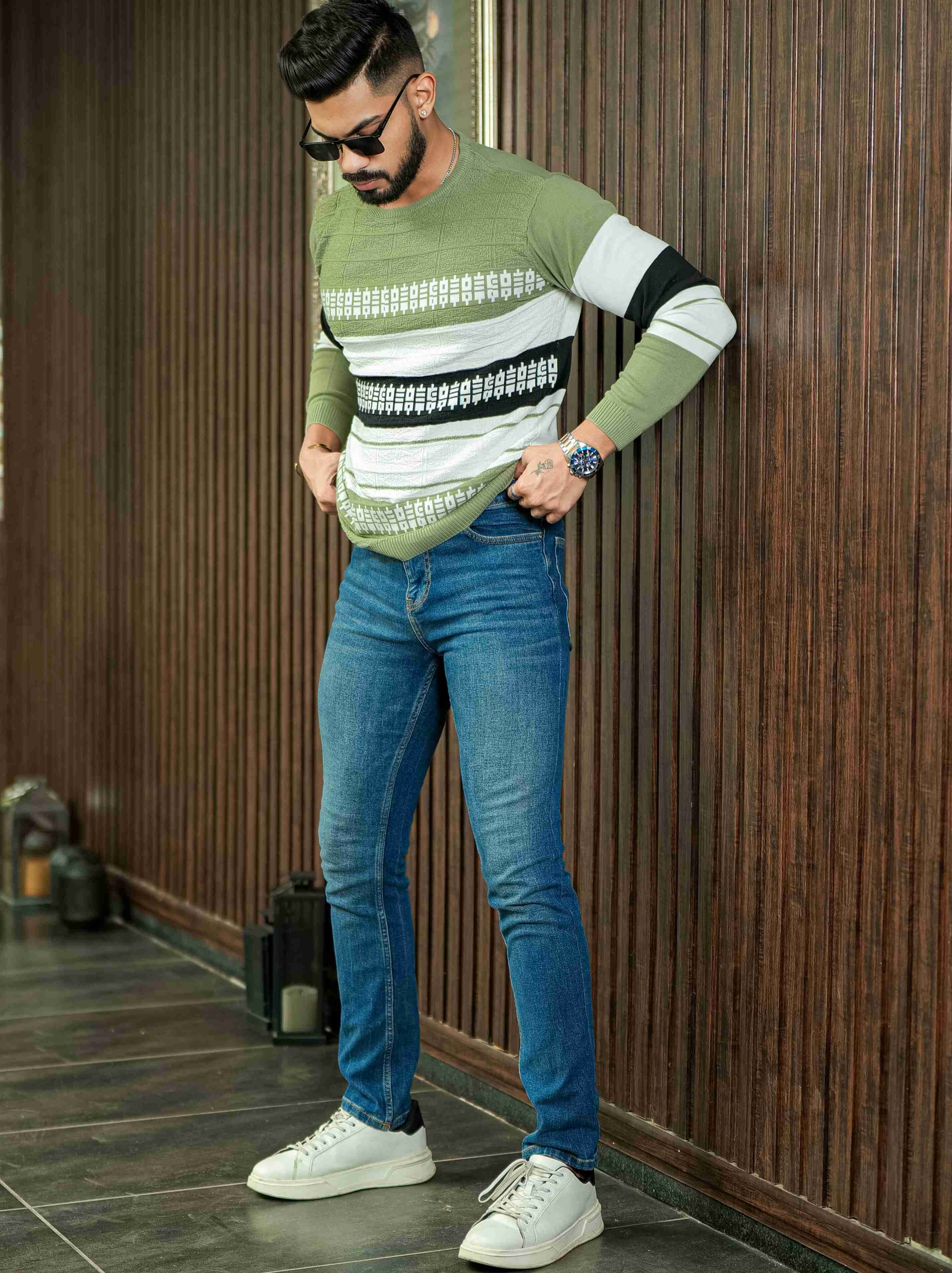 Multi Cotton Full Sleeve Premium T Shirt