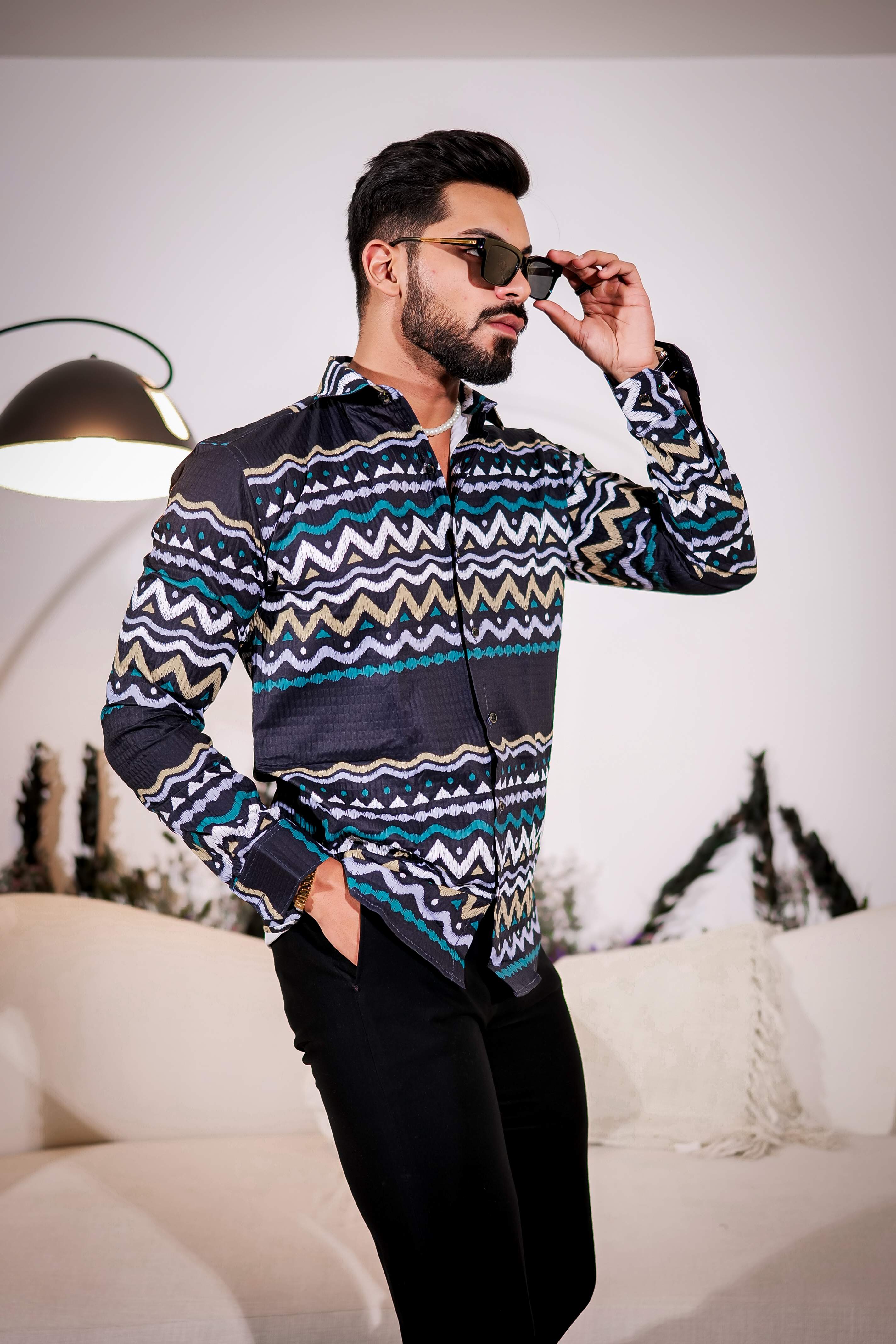 Navy Imported Premium Shirt for Men's
