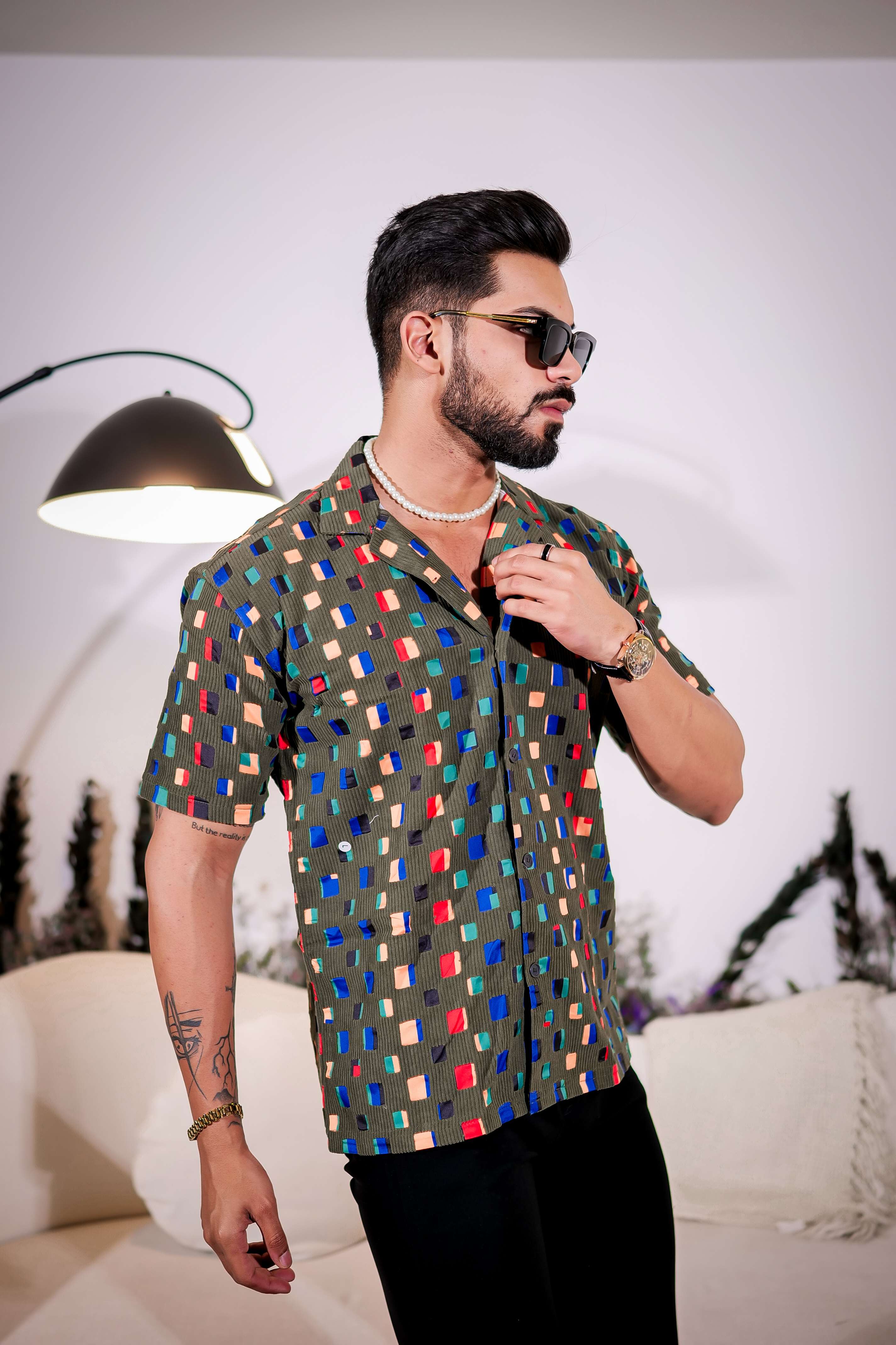 Green Imported Half Sleeve Premium Shirt for Men's