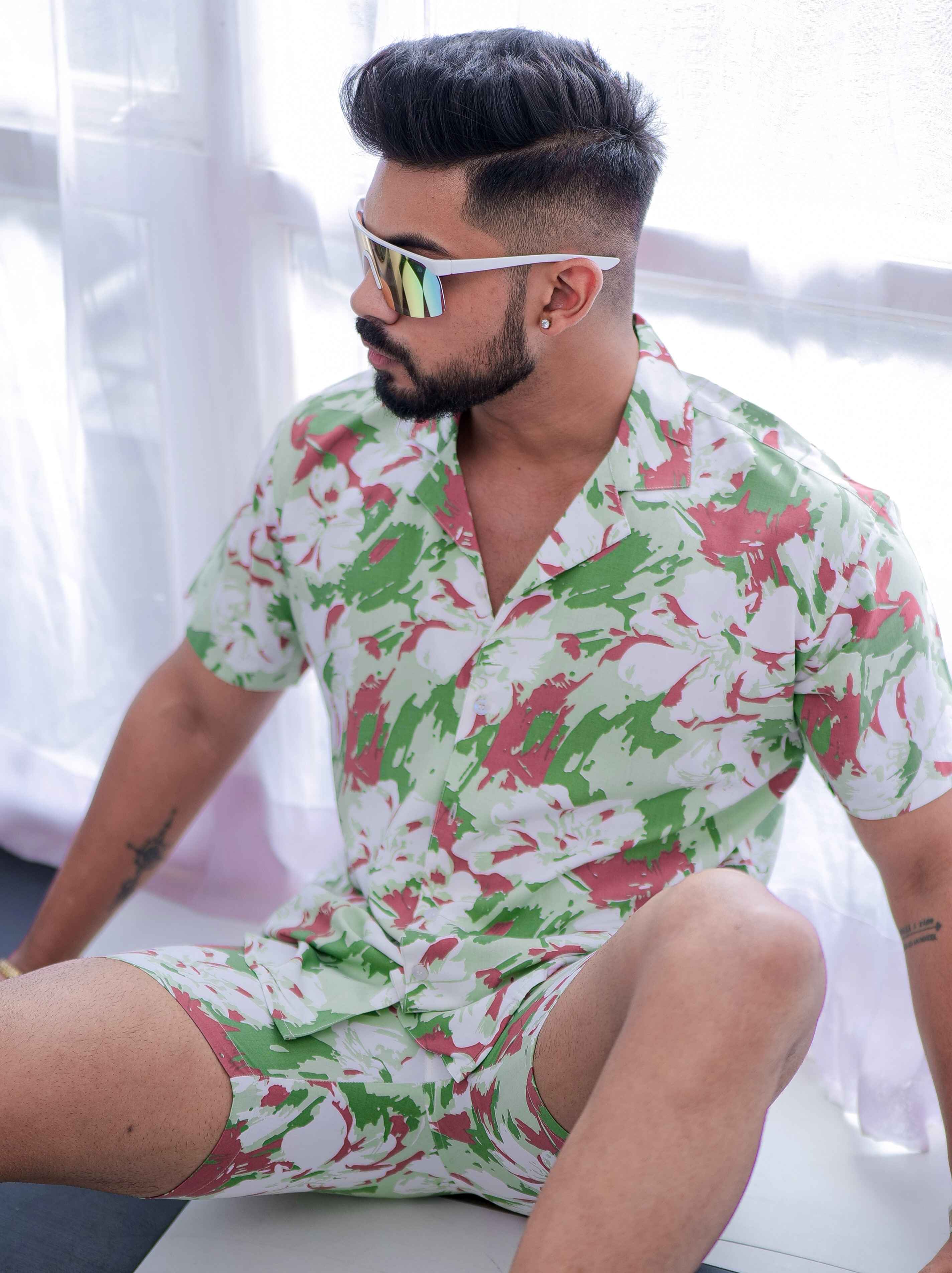 White Printed Co-Ords Set