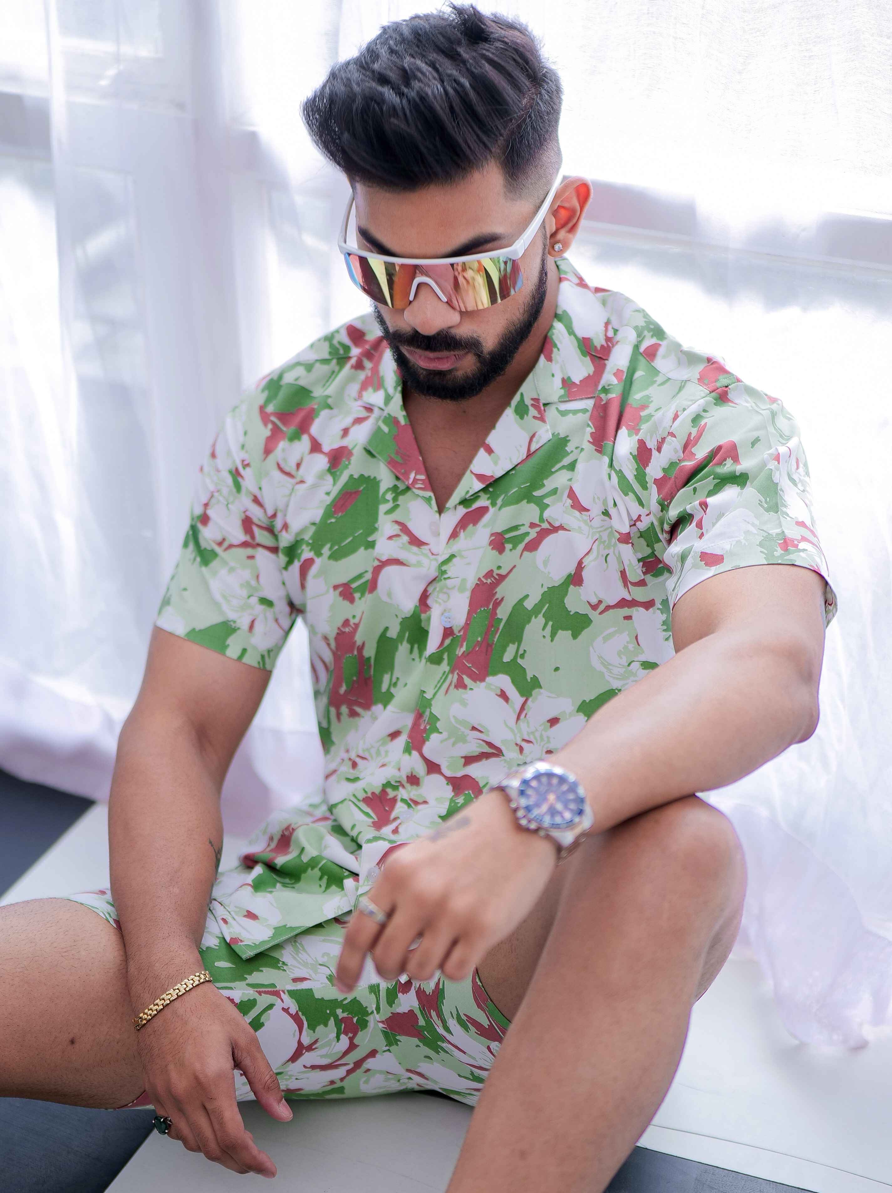 White Printed Co-Ords Set
