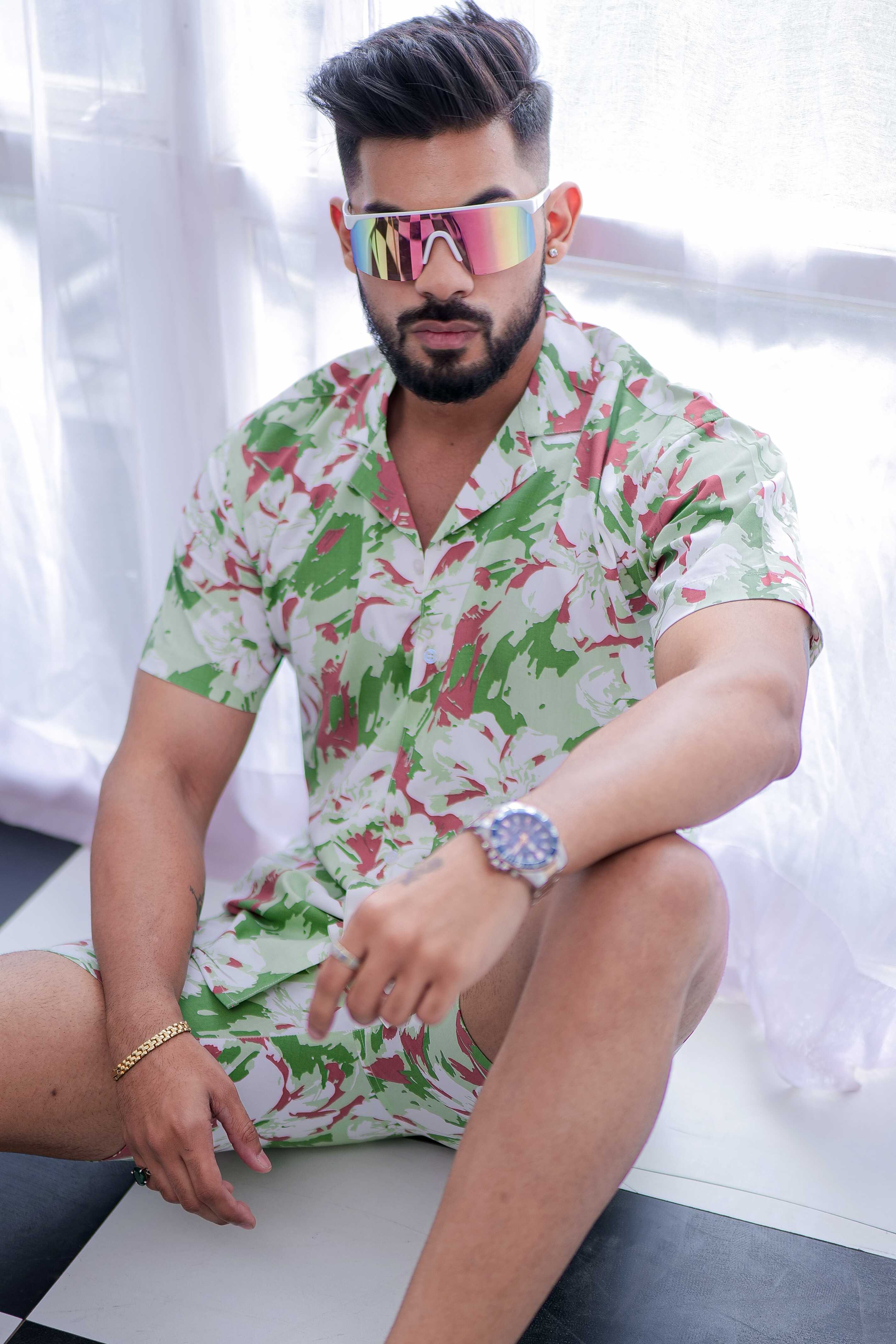 White Printed Co-Ords Set