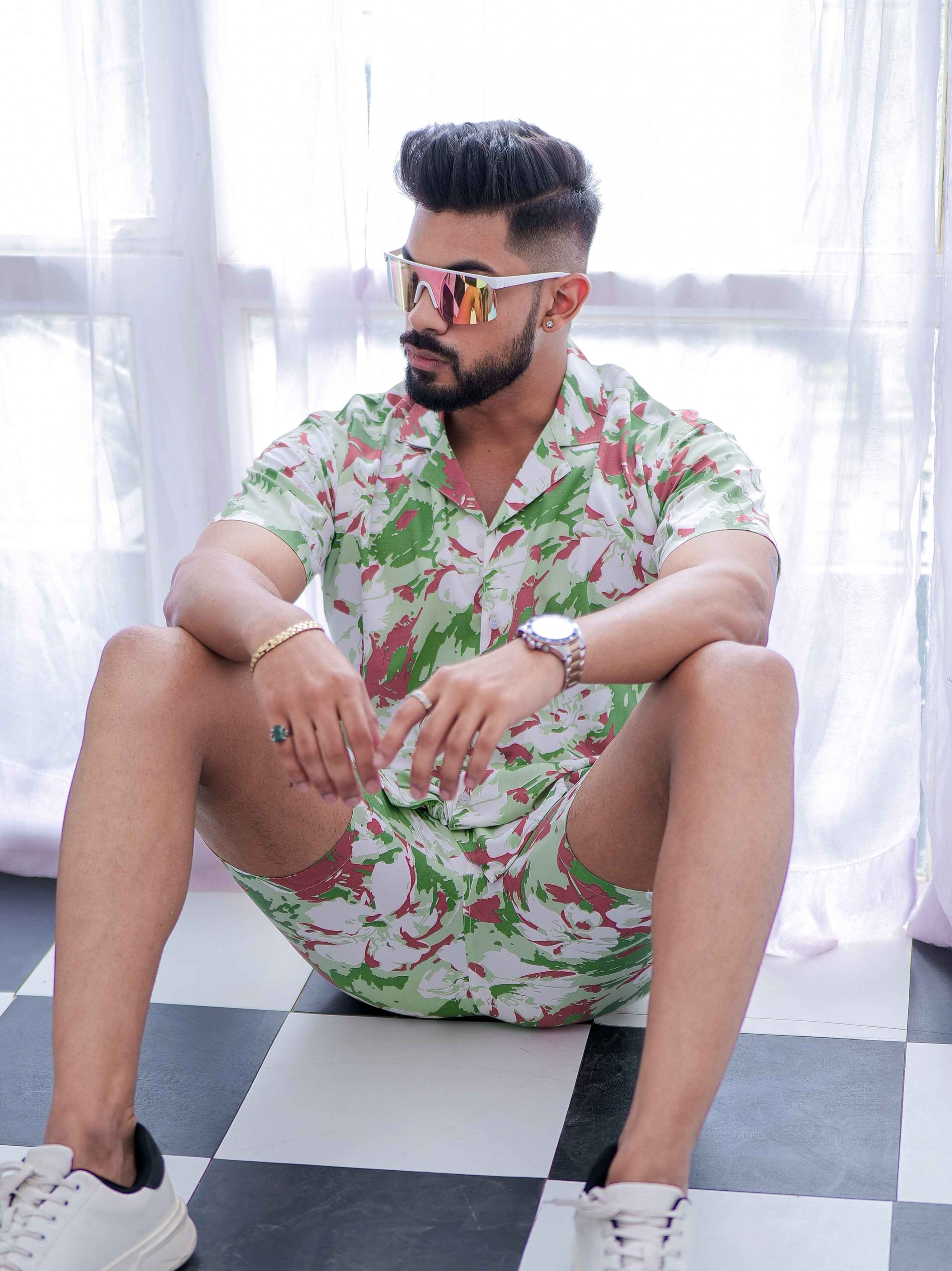 White Printed Co-Ords Set