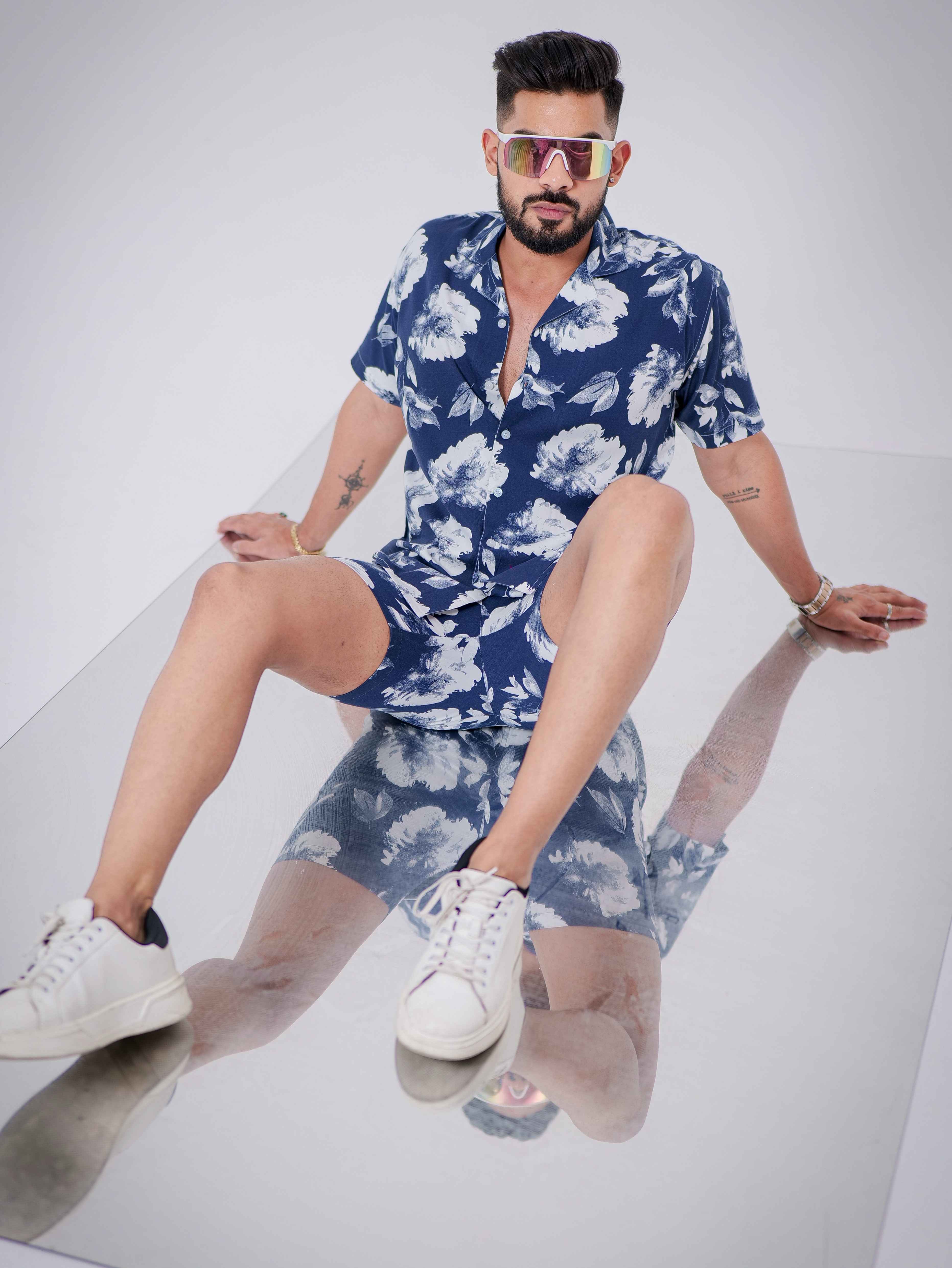 Blue Printed Co-Ords Set