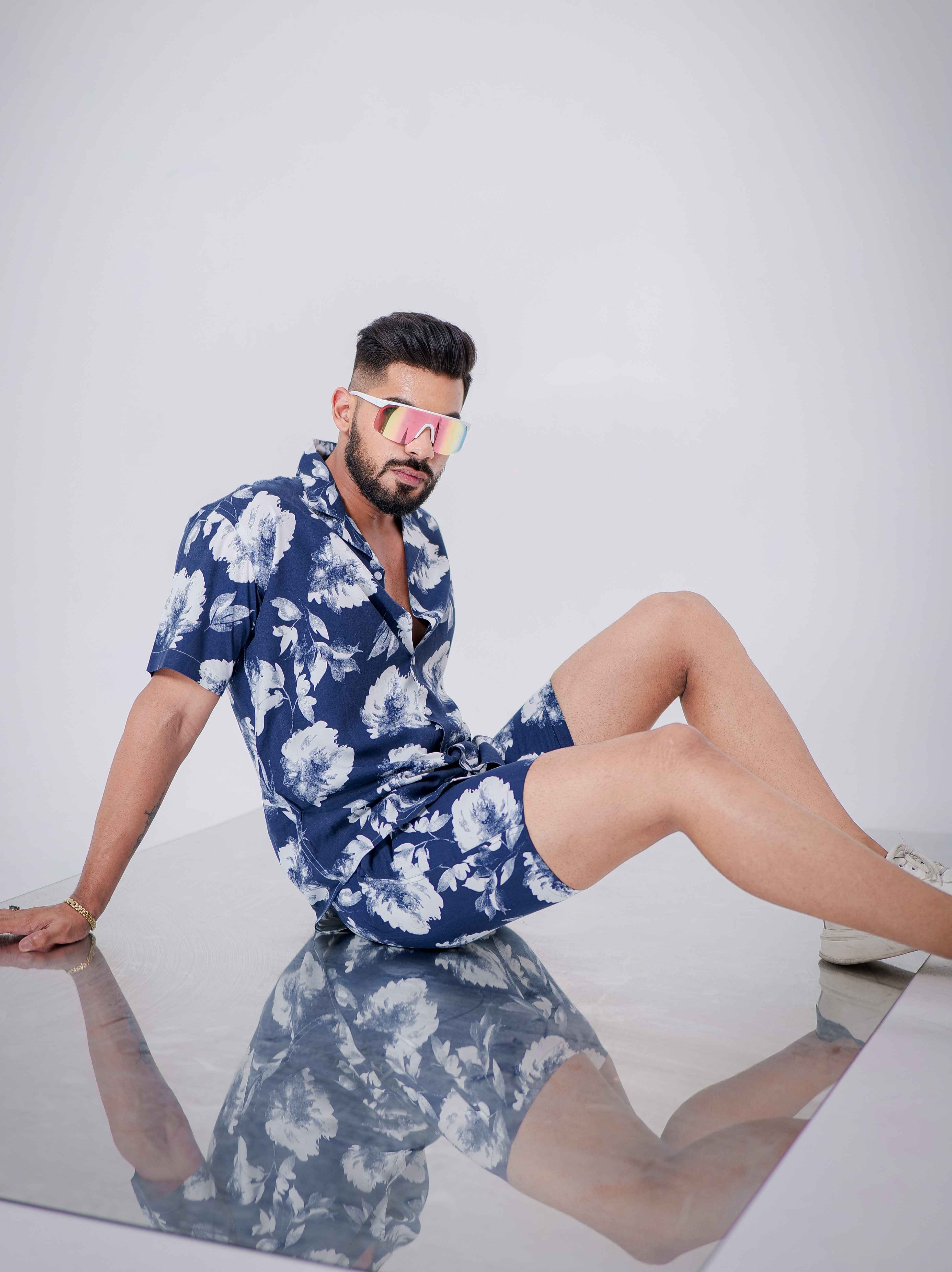 Blue Printed Co-Ords Set