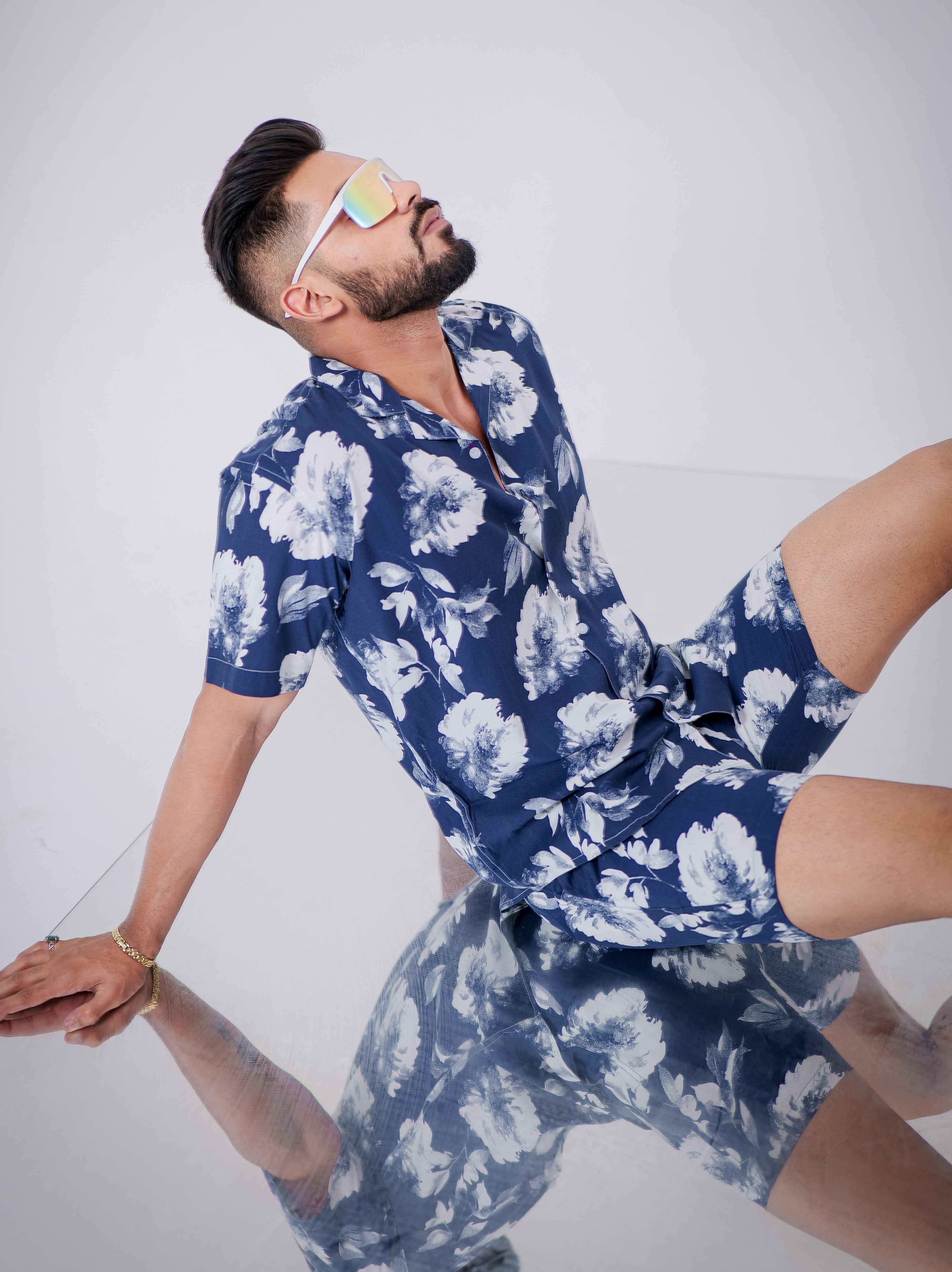 Blue Printed Co-Ords Set