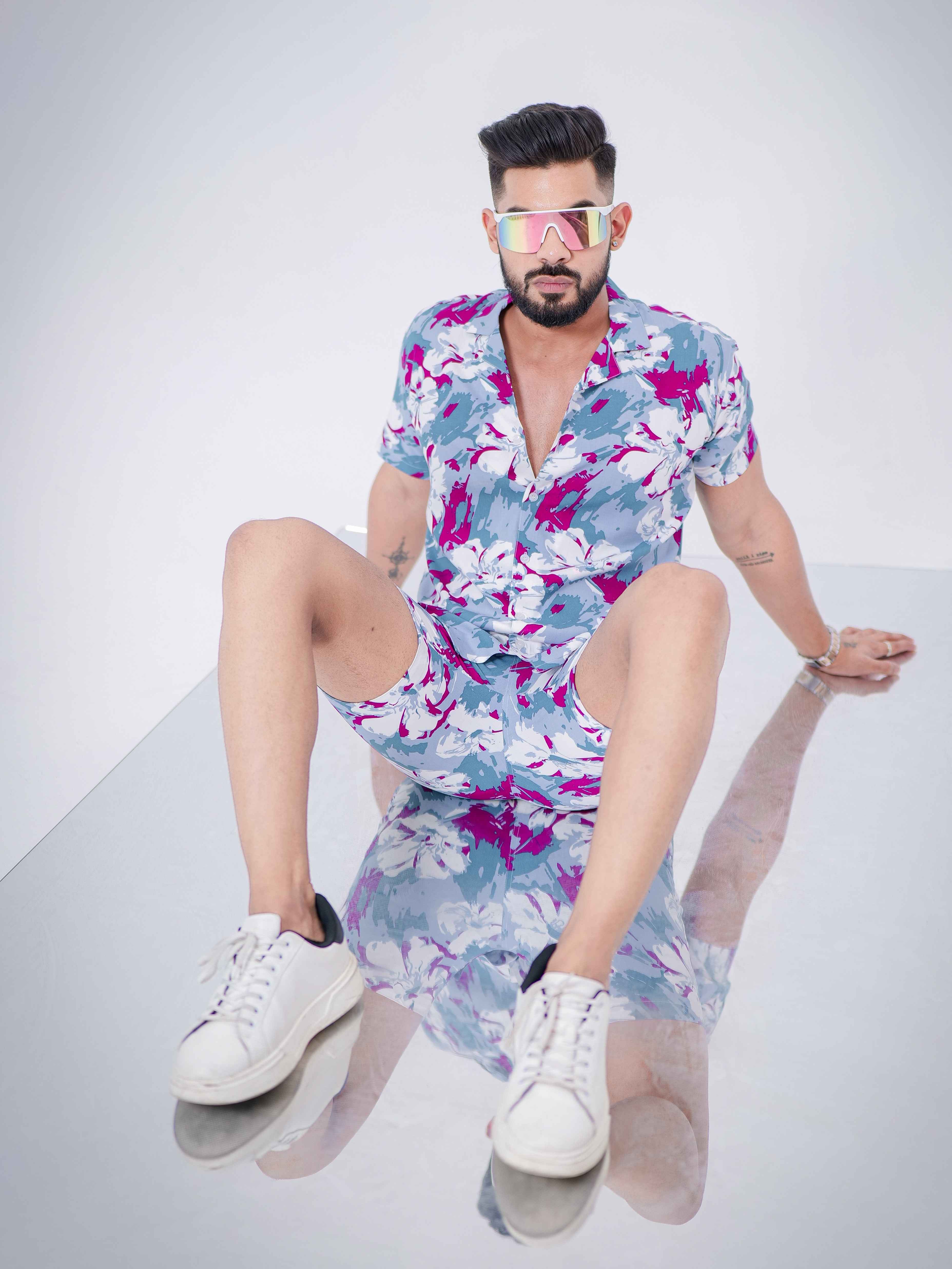 Sky Printed Co-Ords Set