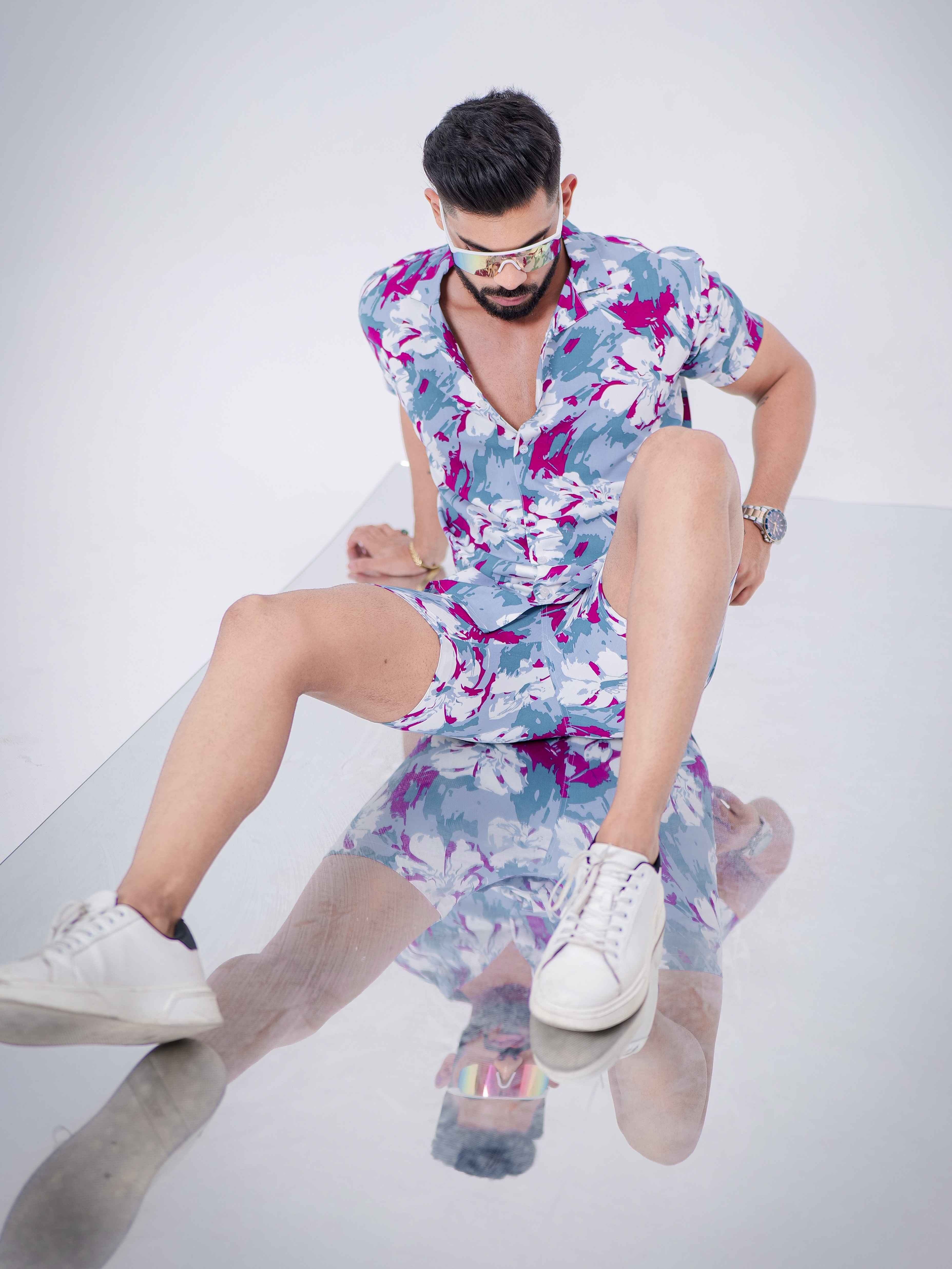 Sky Printed Co-Ords Set