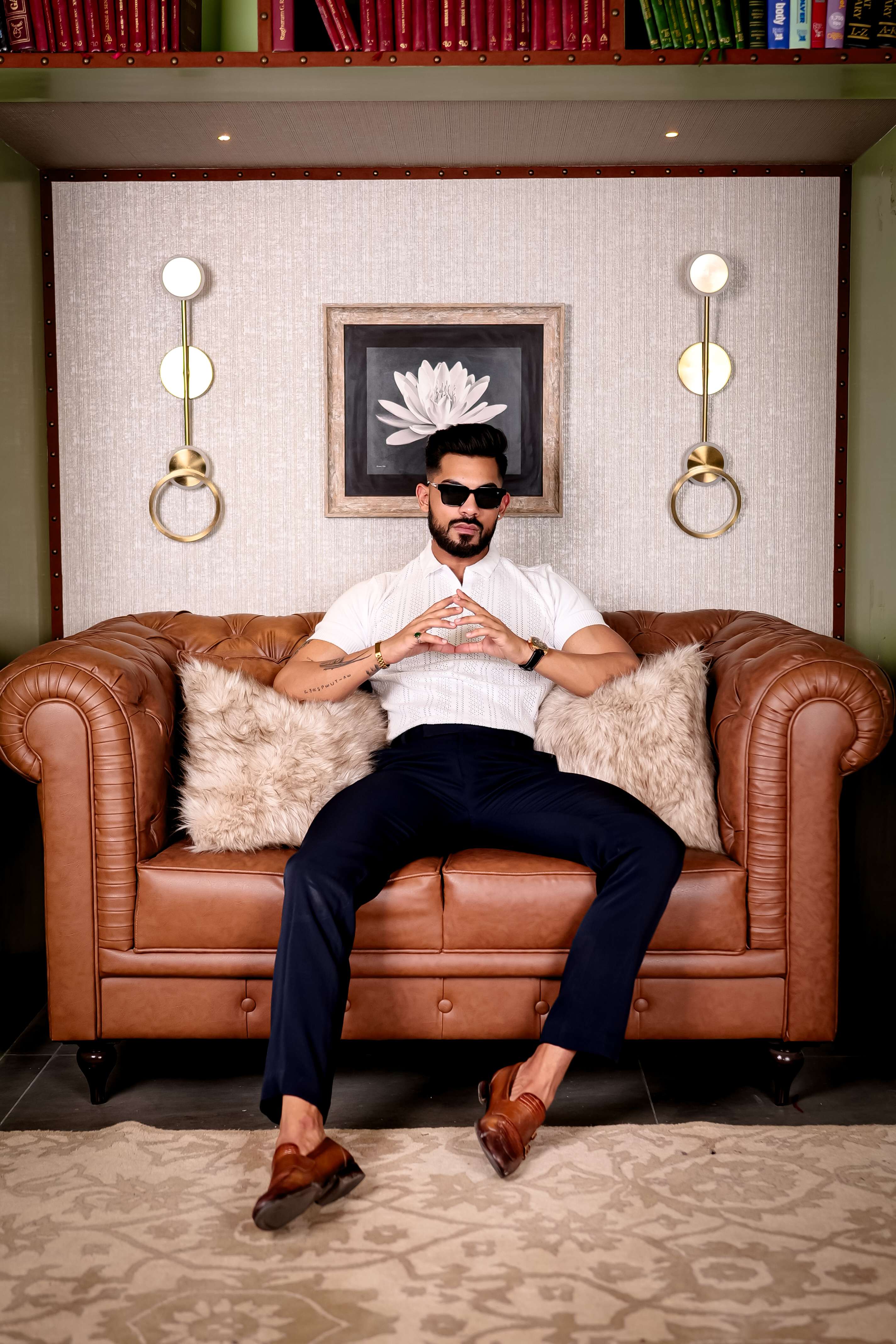 White Designer Cotton Half Sleeve Premium T Shirt