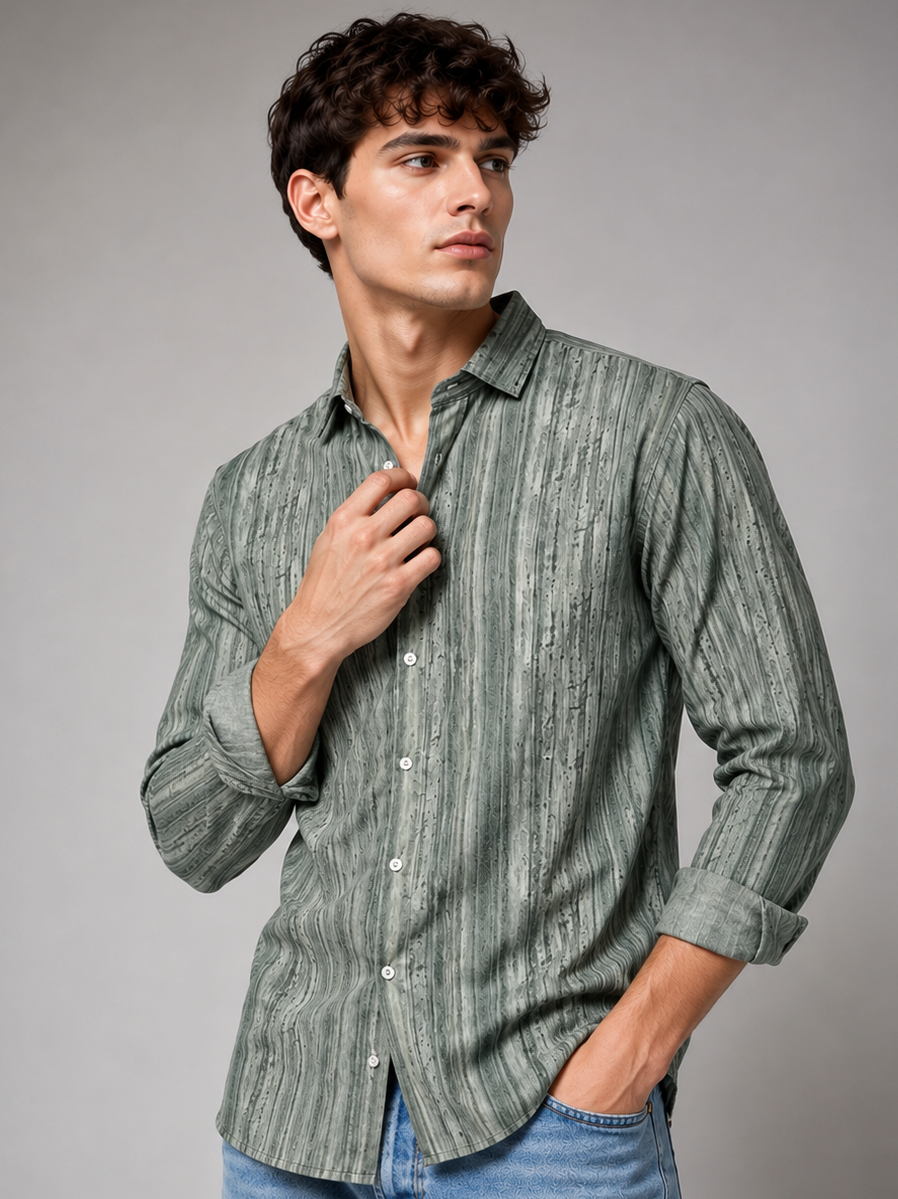 Men's Printed Casual and Formal Regular Fit Shirt