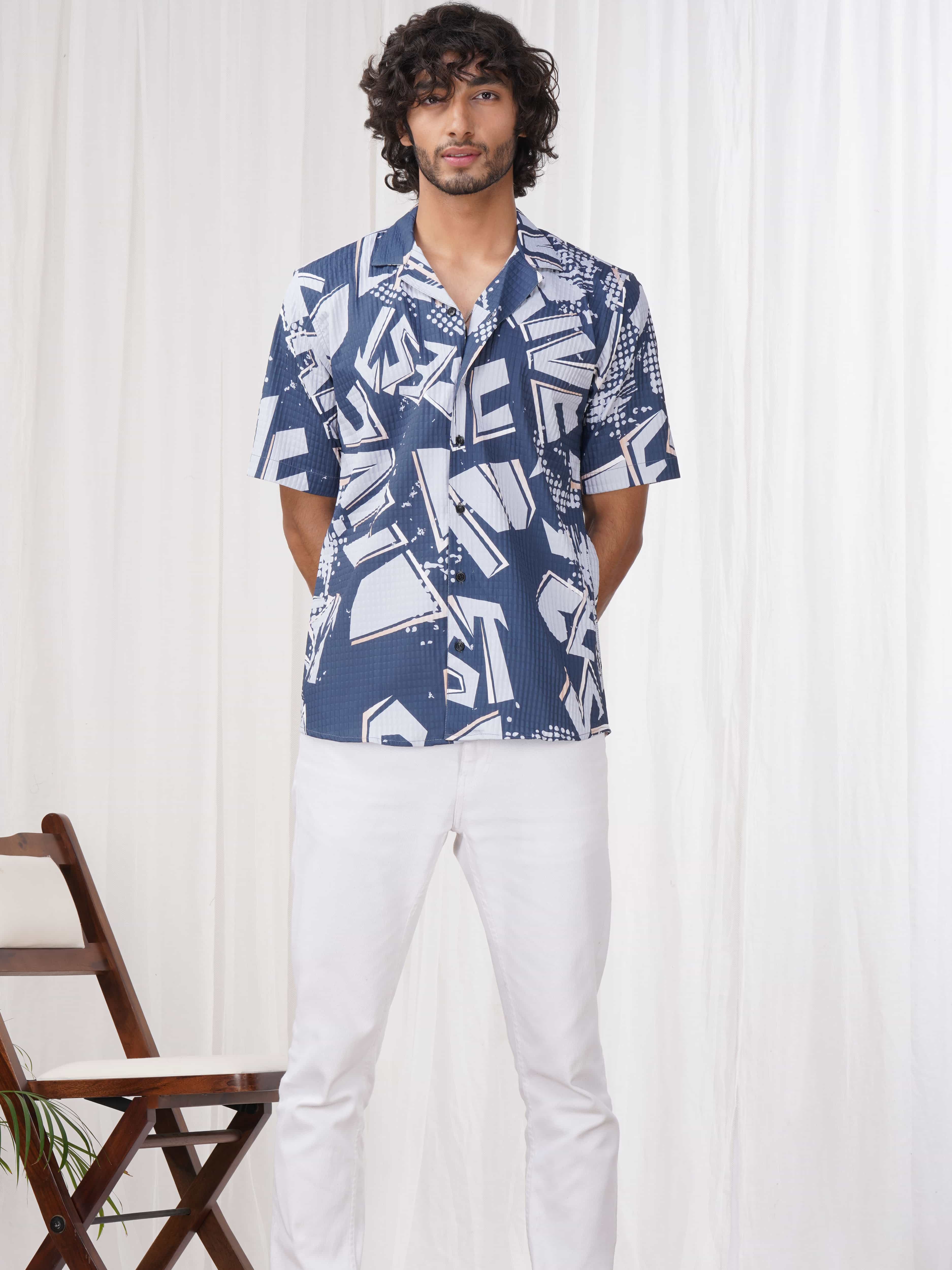 Pickled Bluewood Half Sleeve Imported Premium Shirt for Men&#39;s