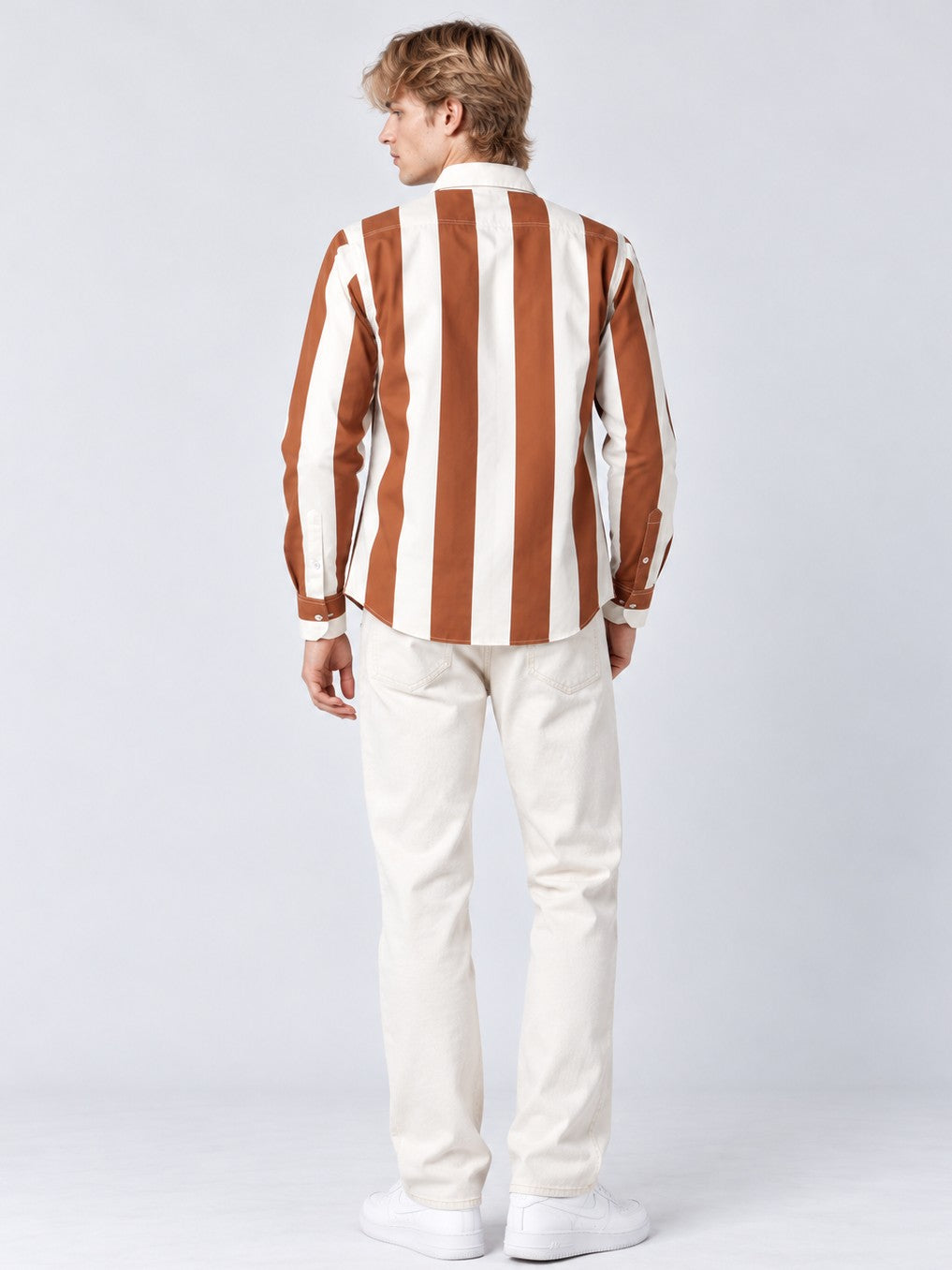 Men Striped Regular Fit Formal, Casual Wear Shirt