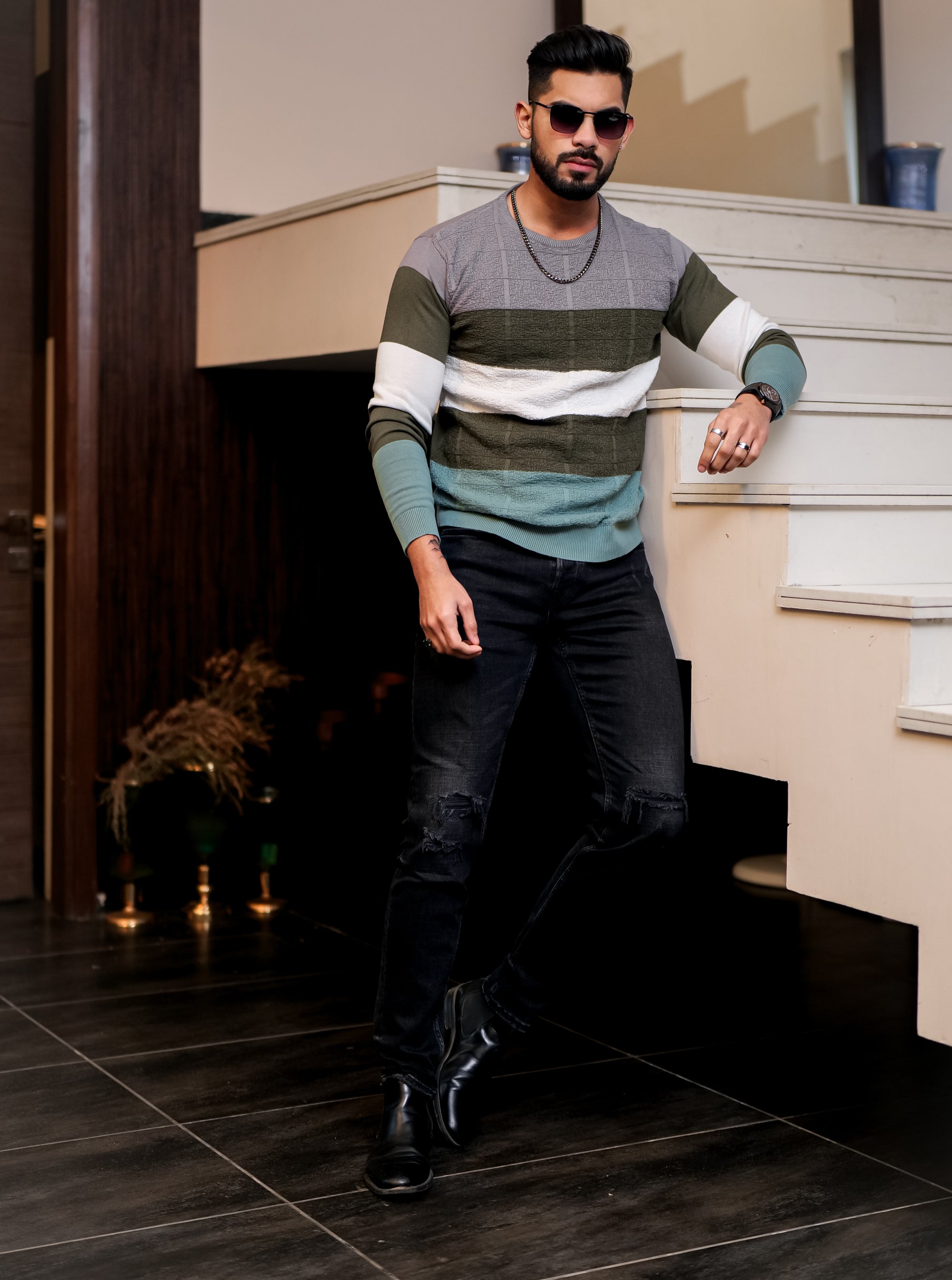 Multi Cotton Full Sleeve Premium T Shirt