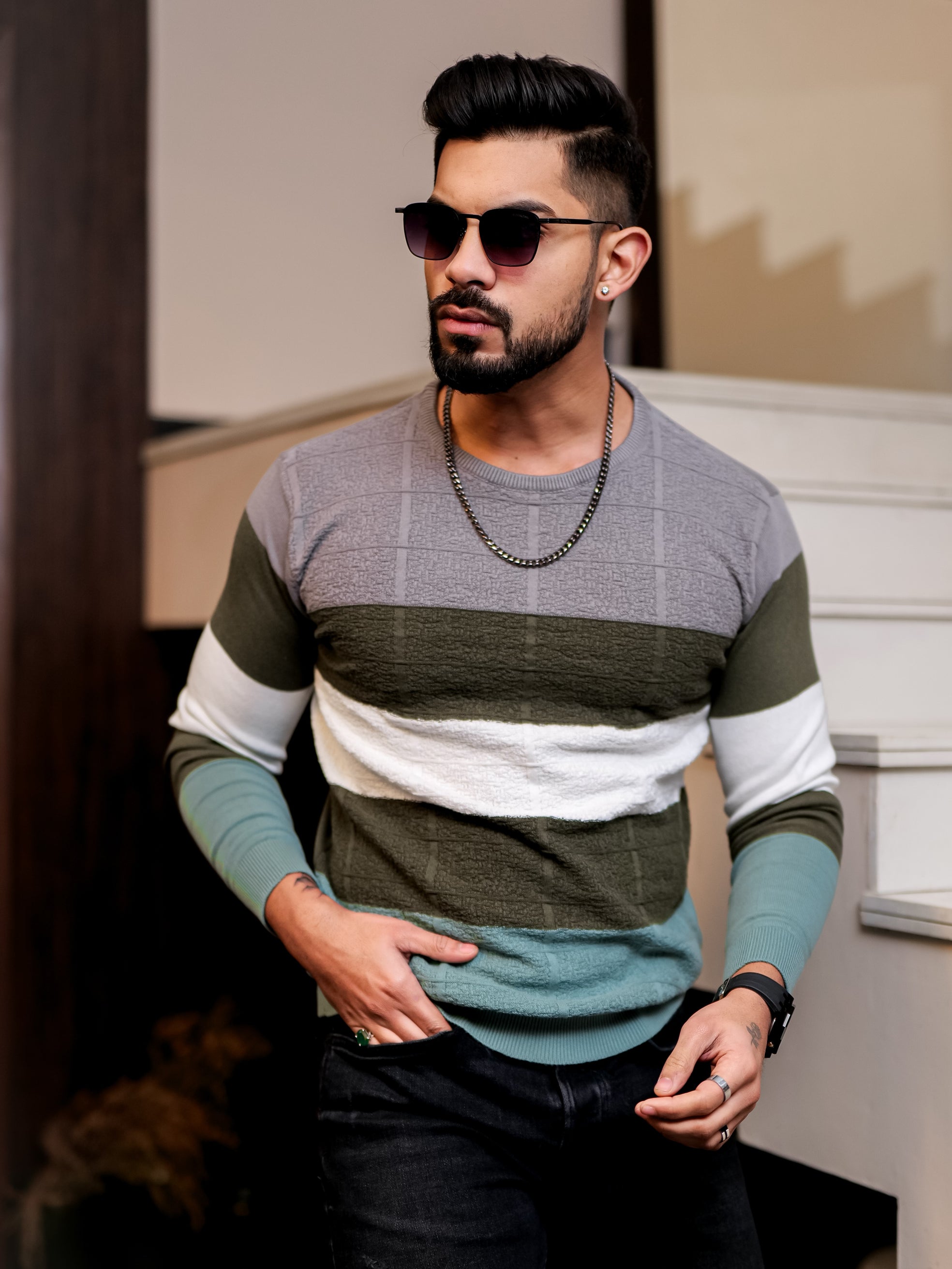 Multi Cotton Full Sleeve Premium T Shirt