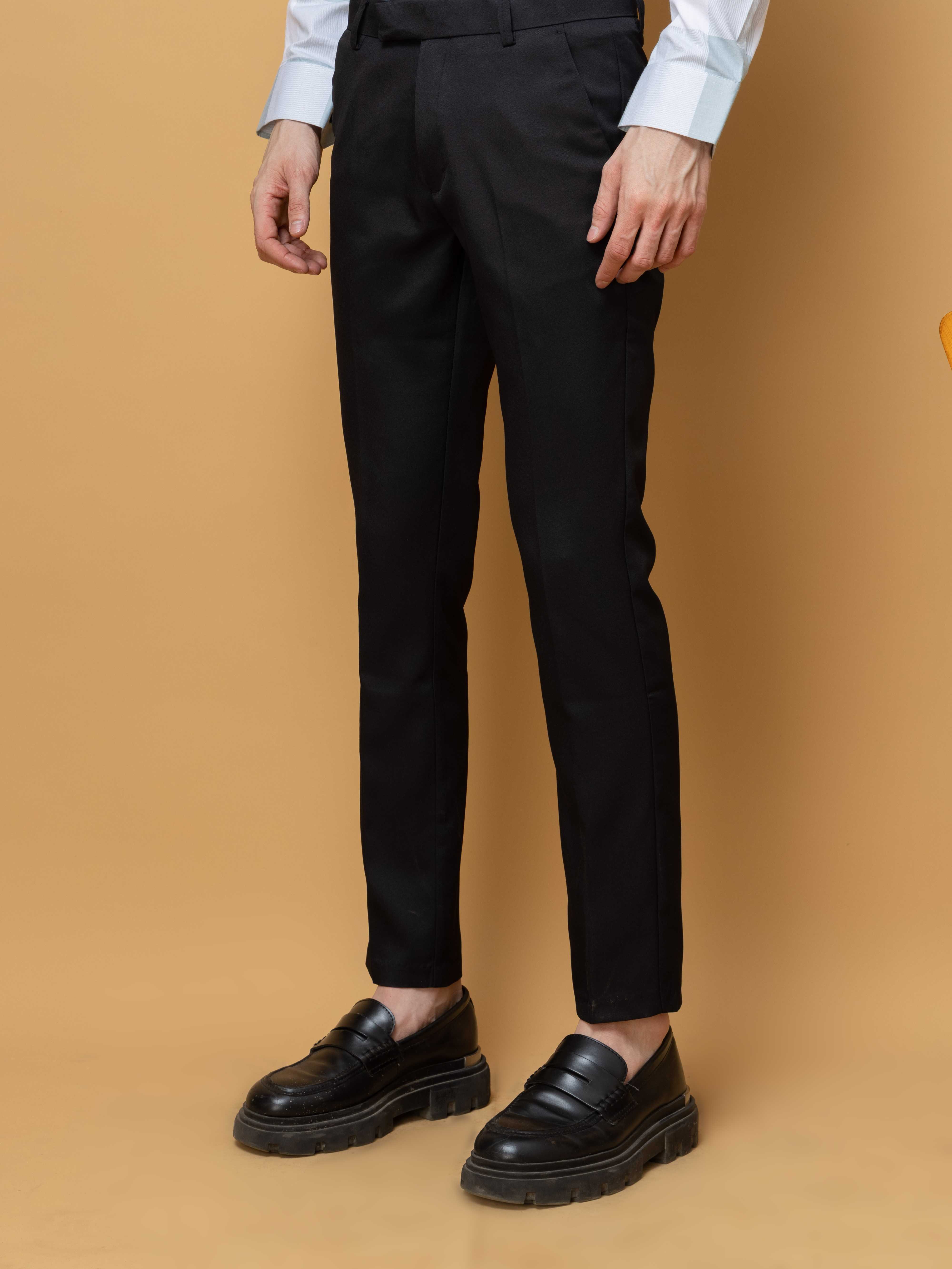 Foomer Formal Black Pant For Men&#39;s