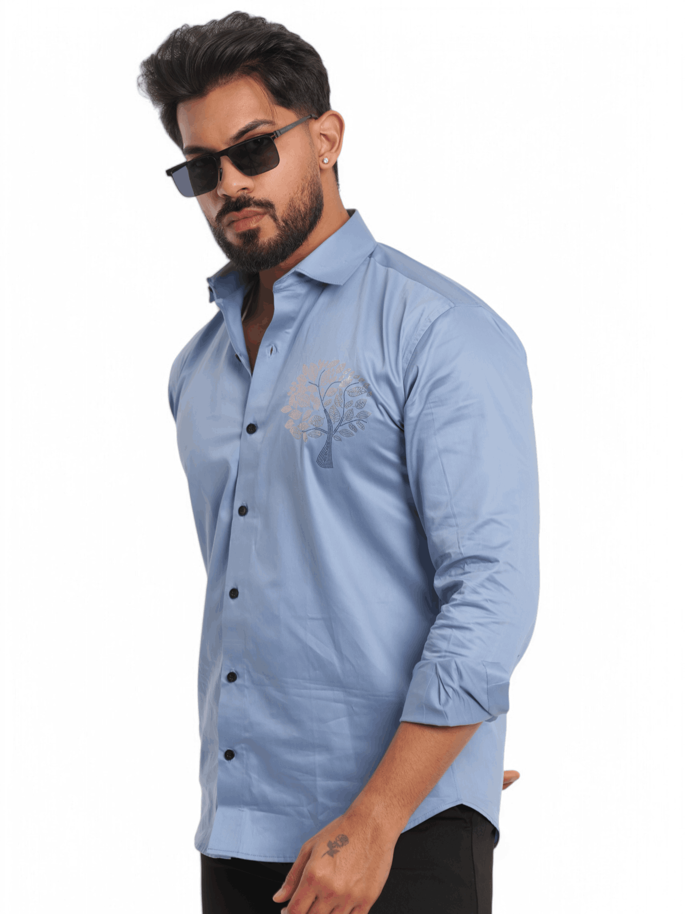 FOOMER SKY TREE SEQUENCE DESIGNER SHIRT FOR MEN'S