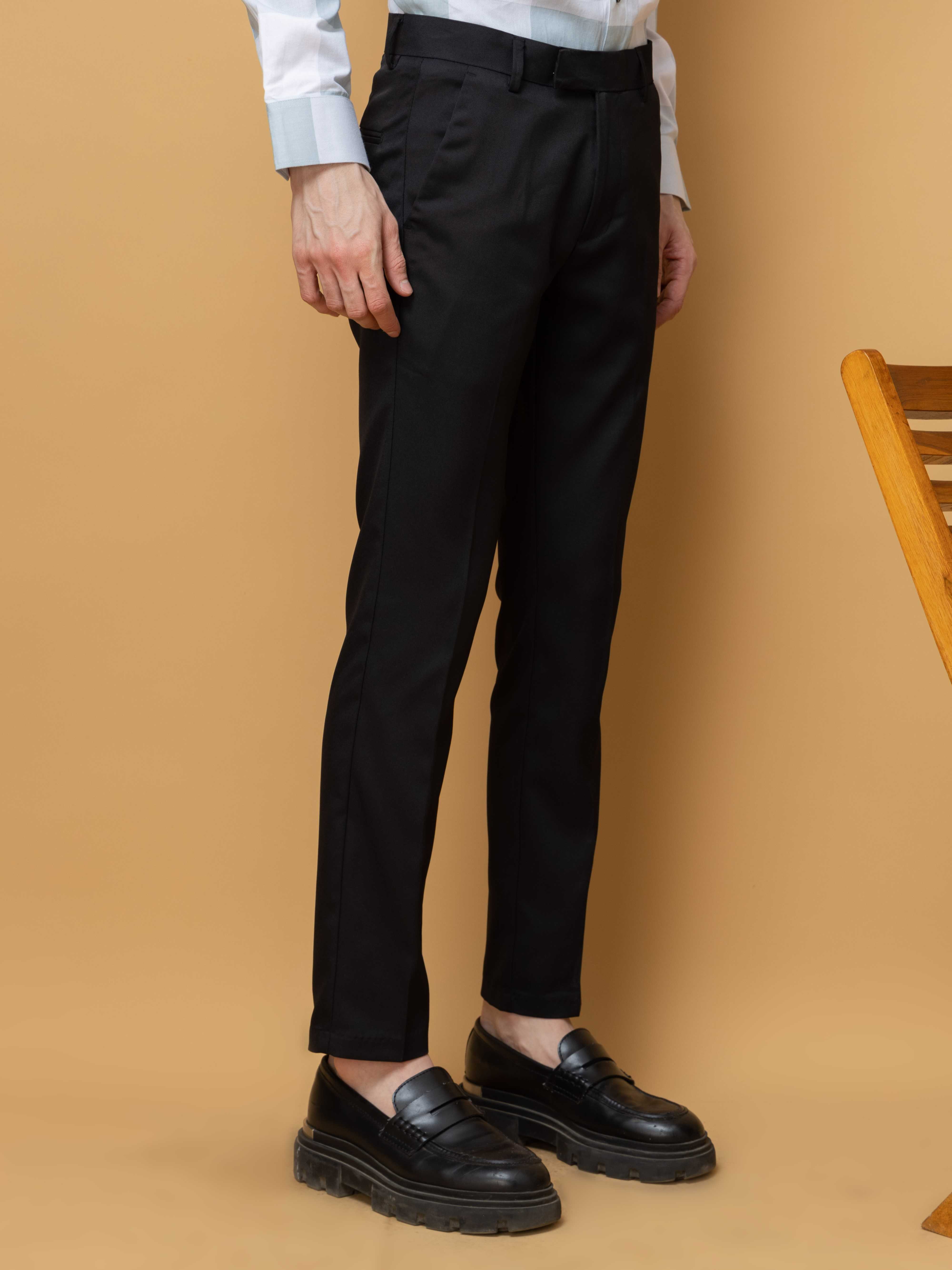 Foomer Formal Black Pant For Men&#39;s