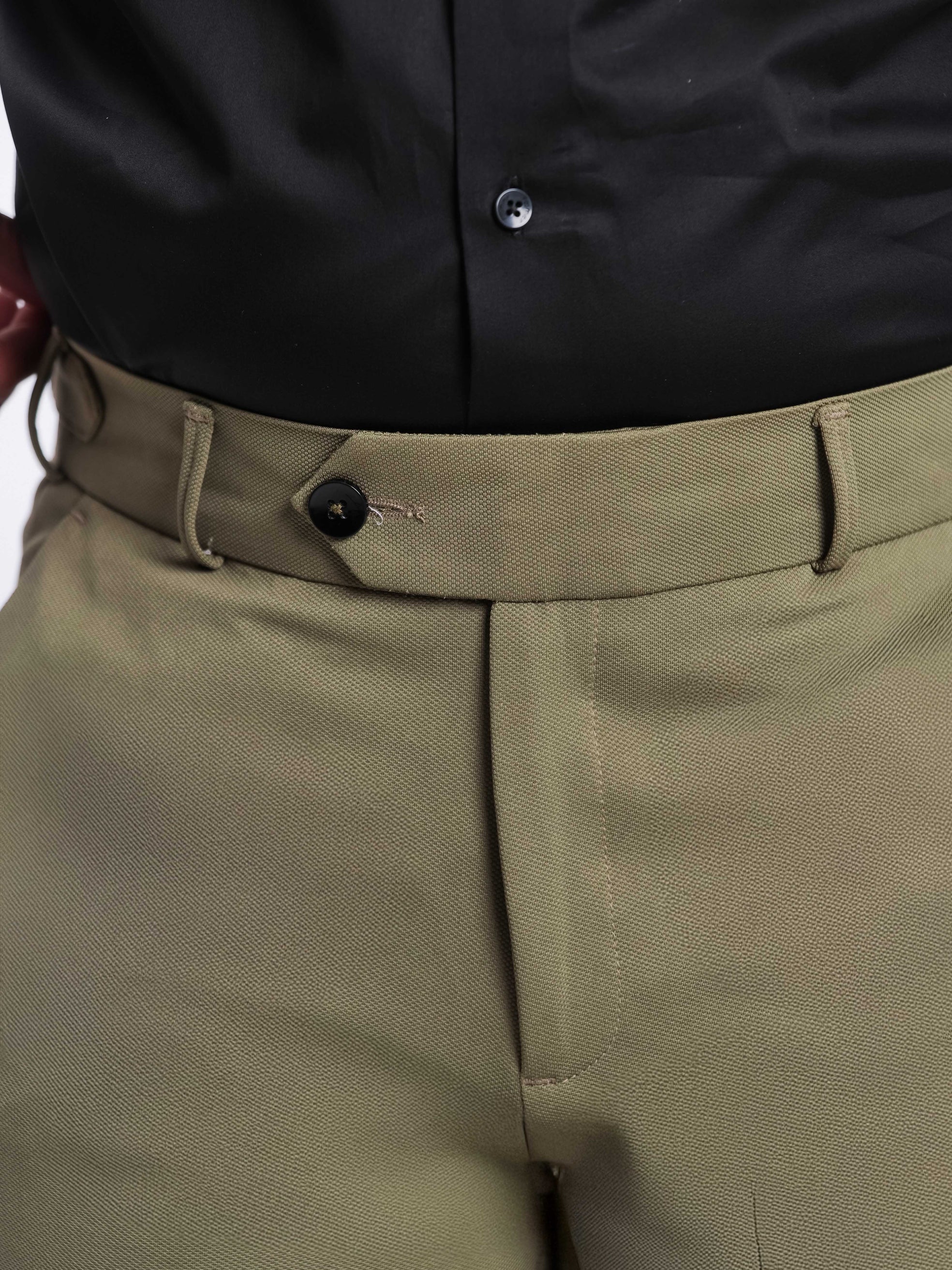 Foomer Urban Olive Trouser Pant For Men's