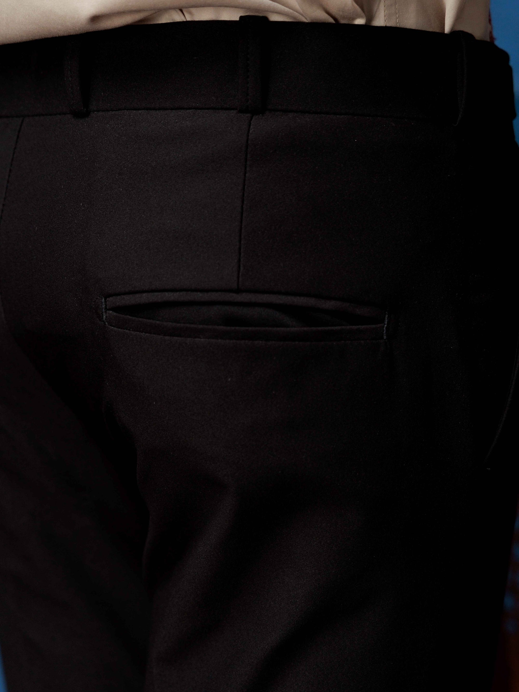 Foomer Designer Gurkha Black Trouser Pant For Men's