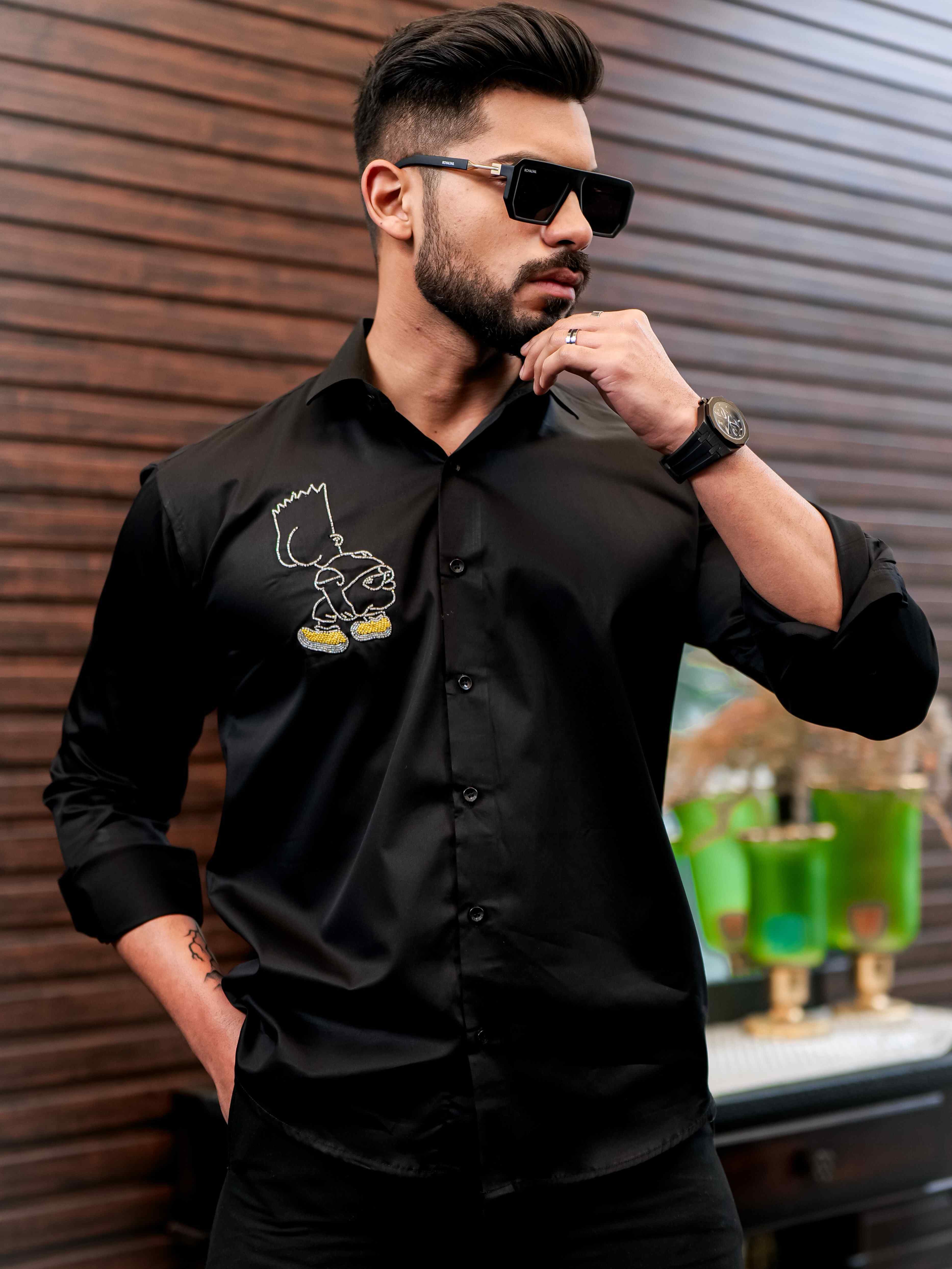 Black Club California Printed Cotton Shirt – The Foomer