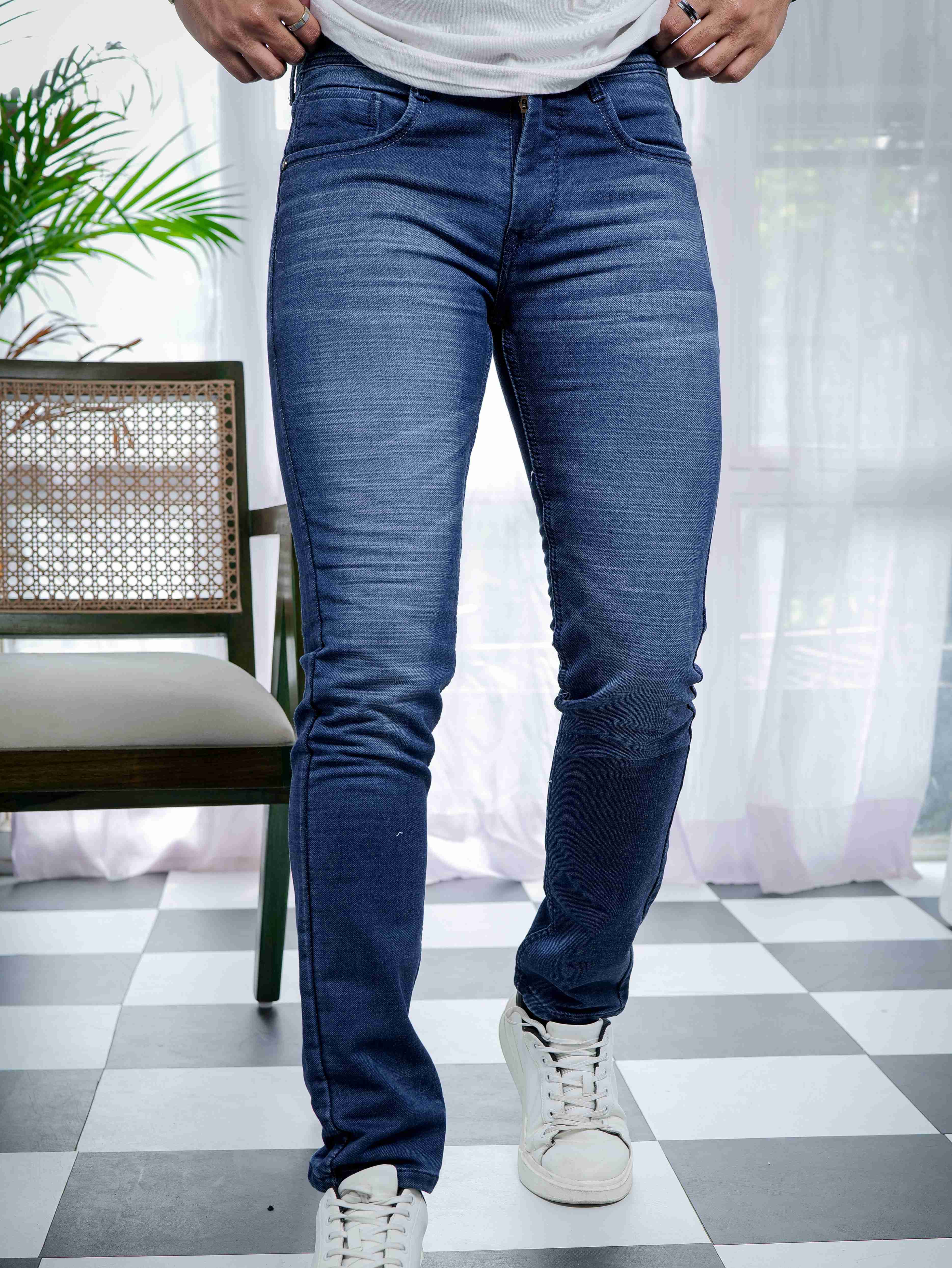 Blue Skinny Stretch Jeans