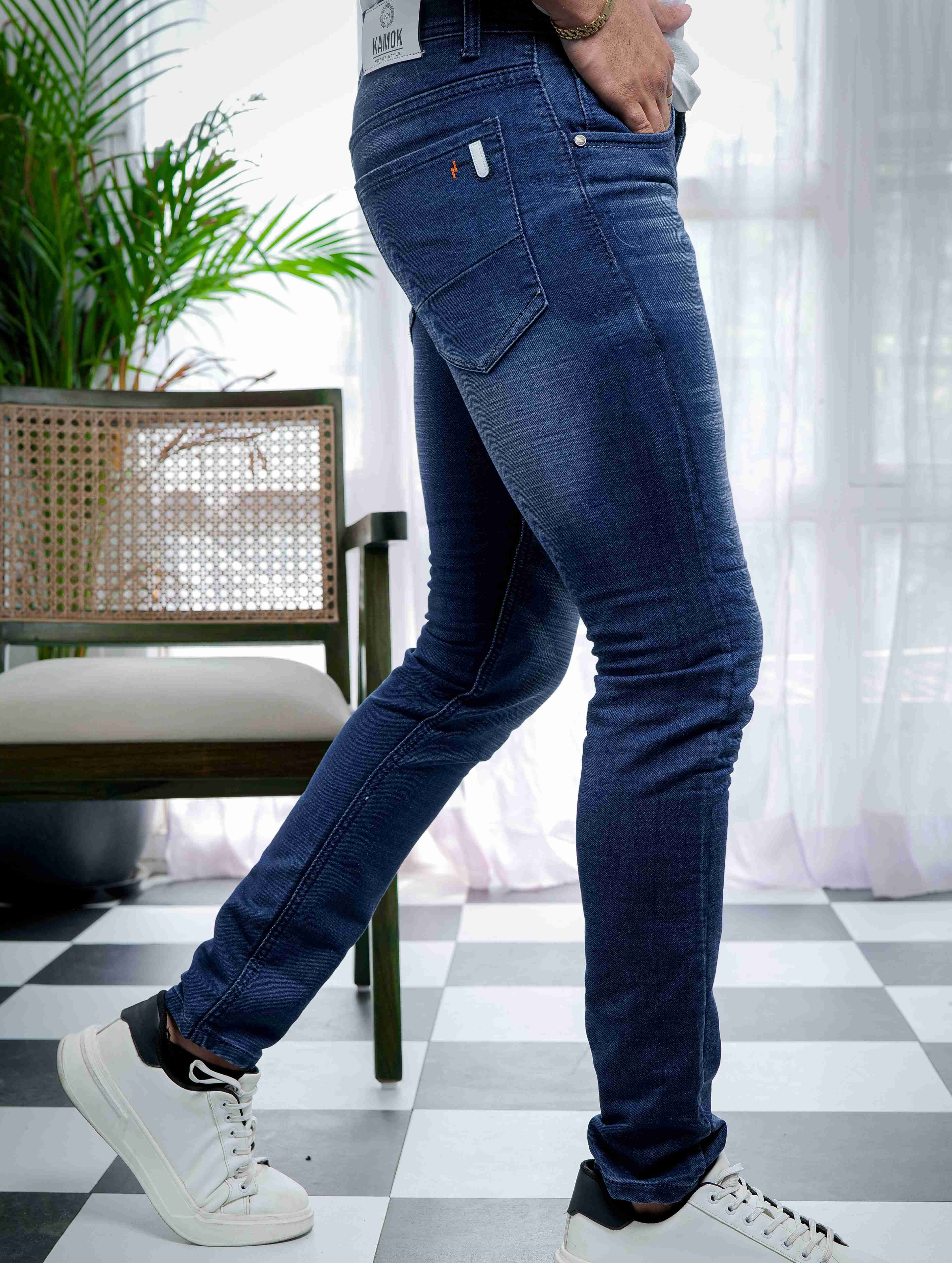 Blue Skinny Stretch Jeans