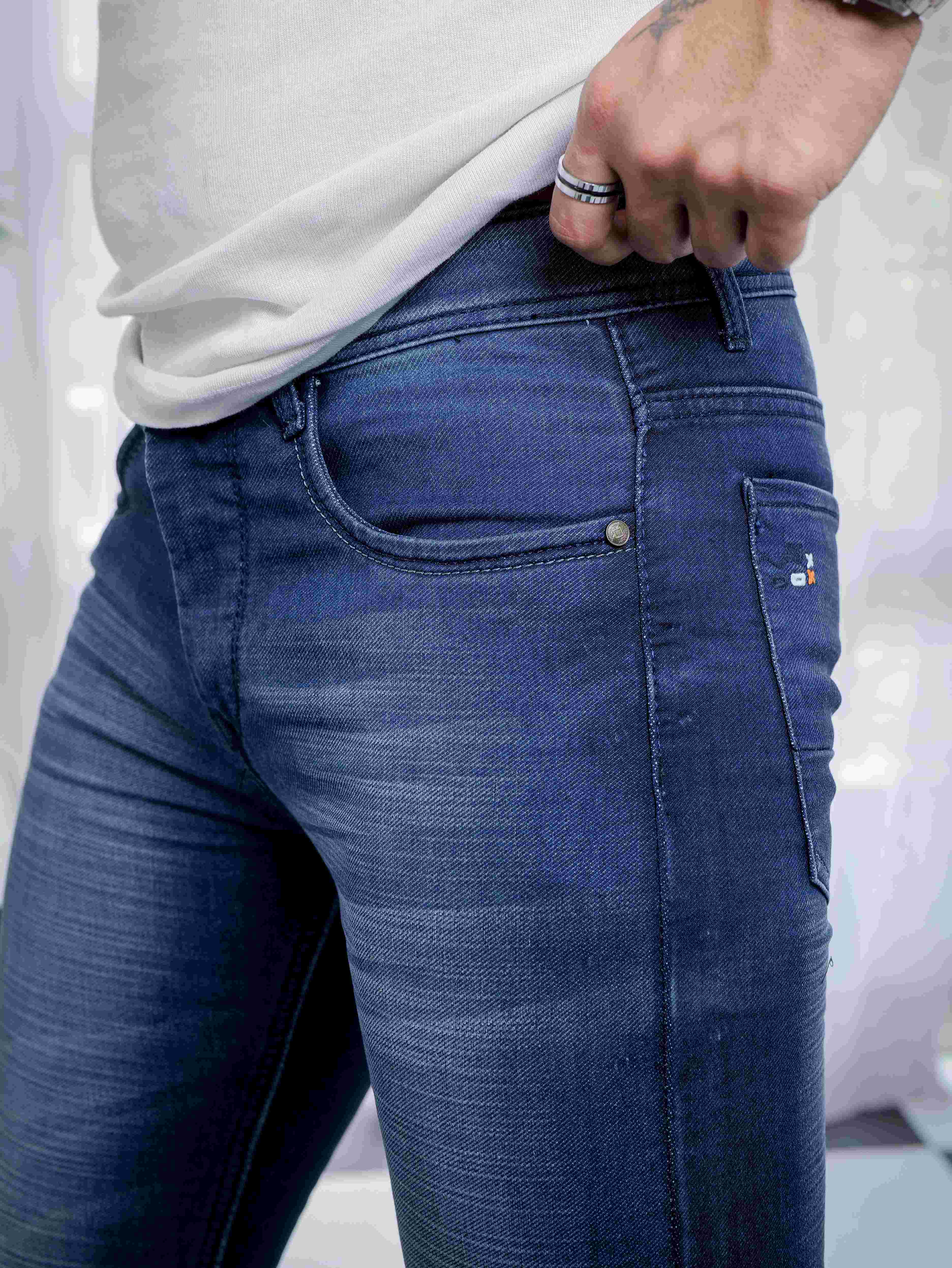 Blue Skinny Stretch Jeans