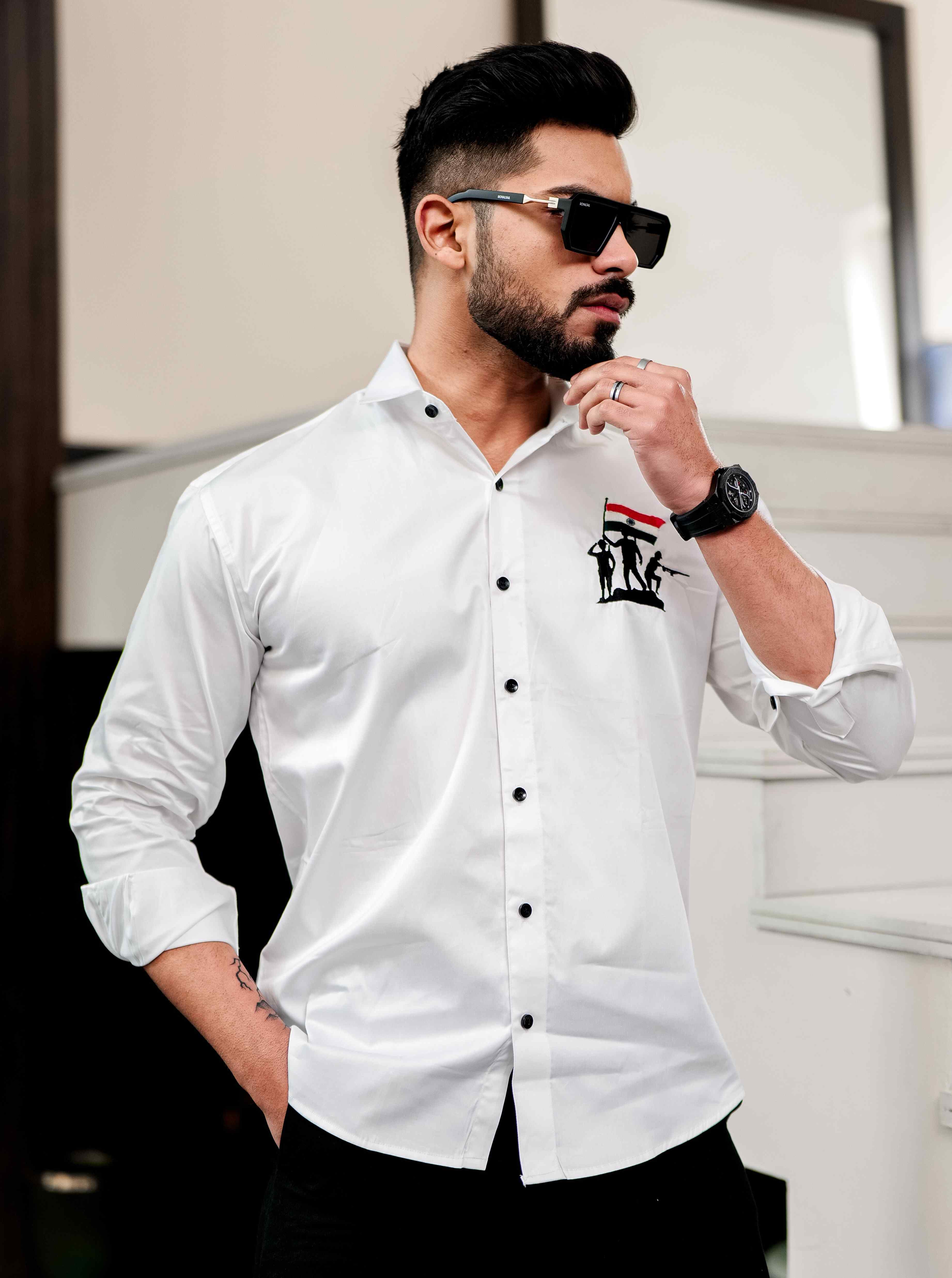 Indian white clearance shirt