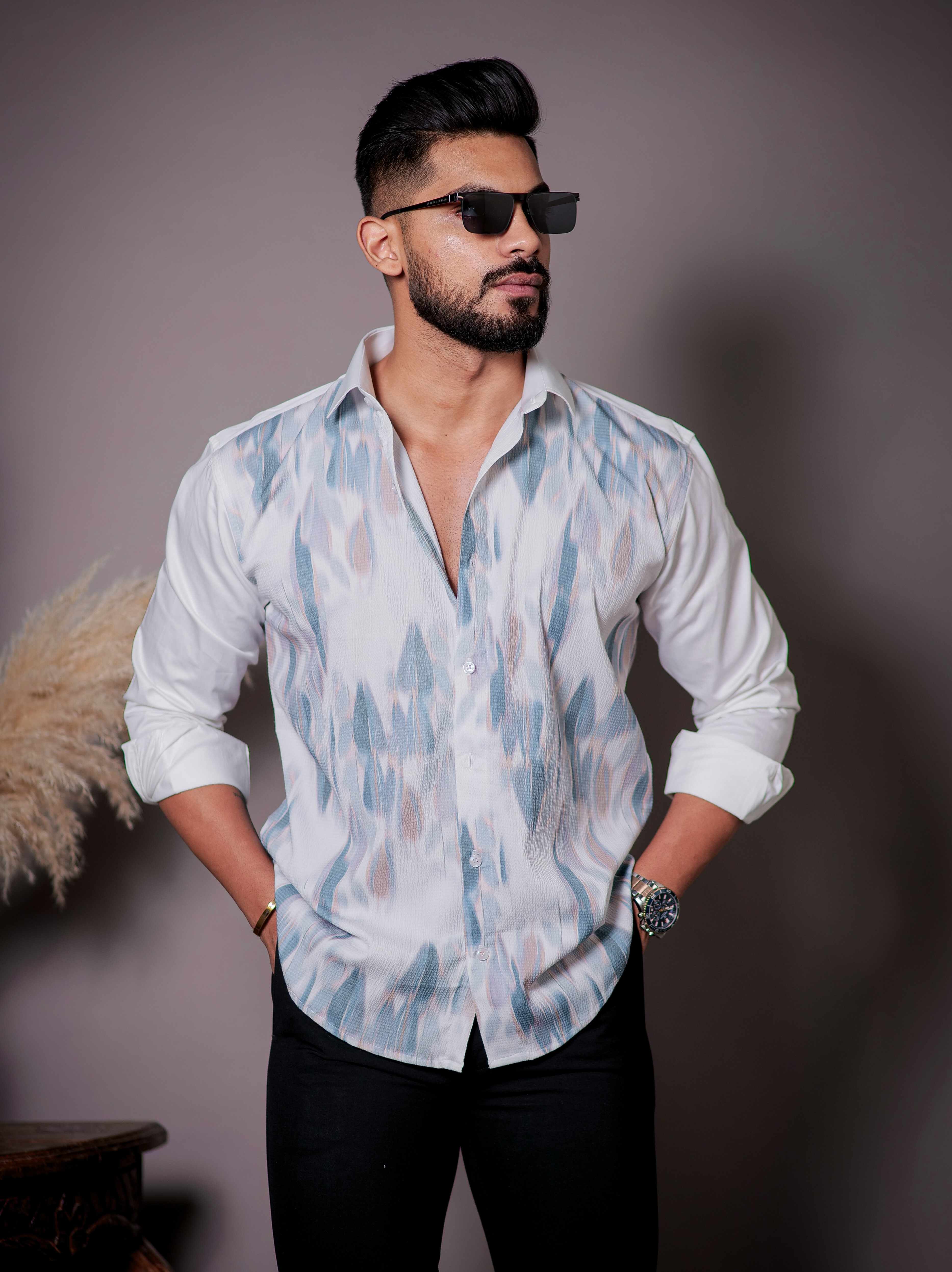 White Print Premium Shirt – The Foomer