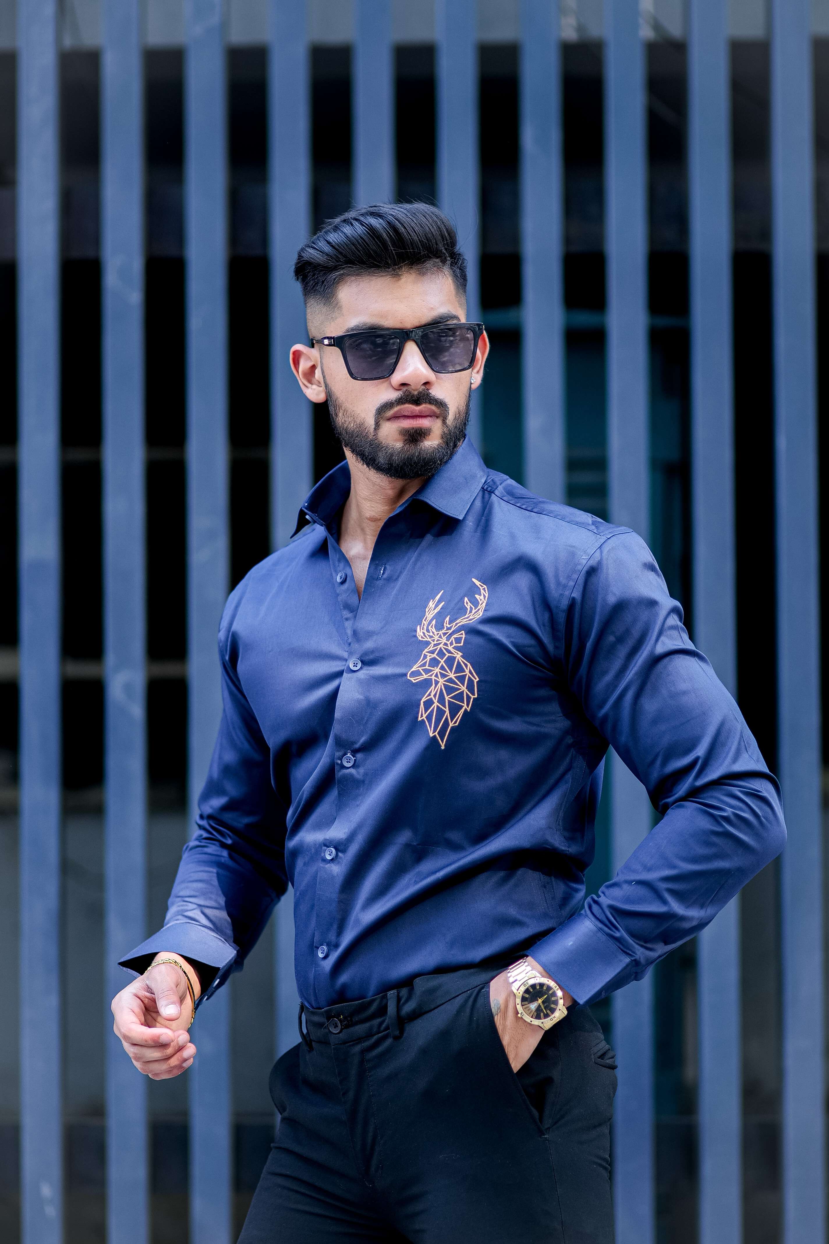 Navy blue deals shirt