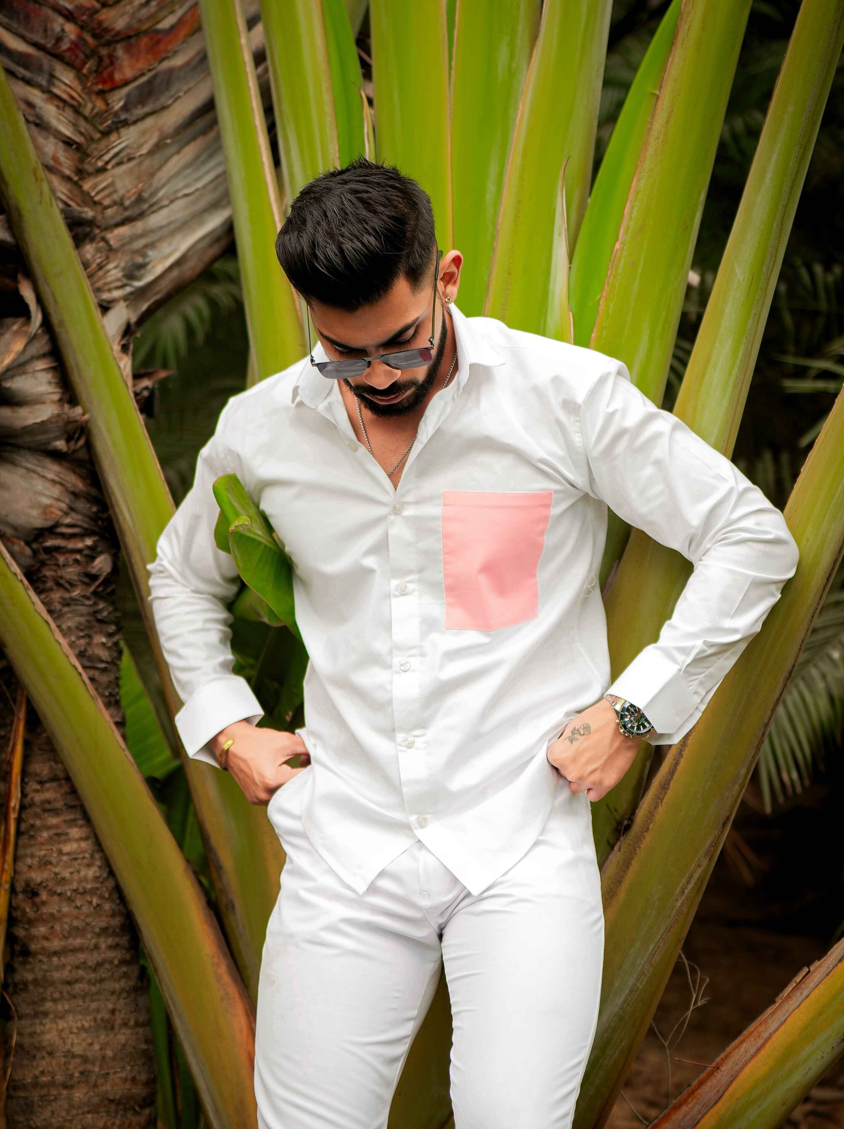 White Oxford Cotton Designer Shirt